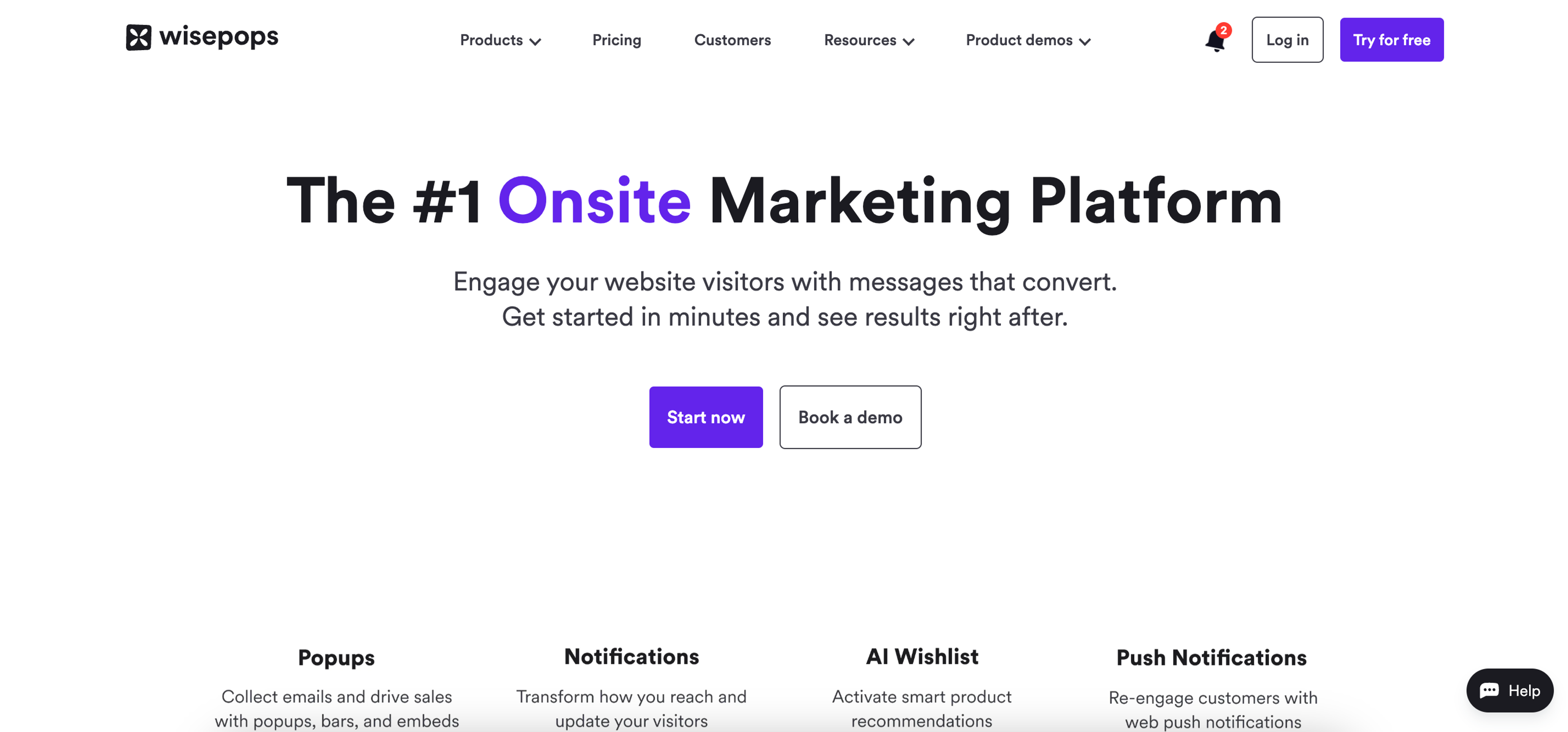 Wisepops pop-up software