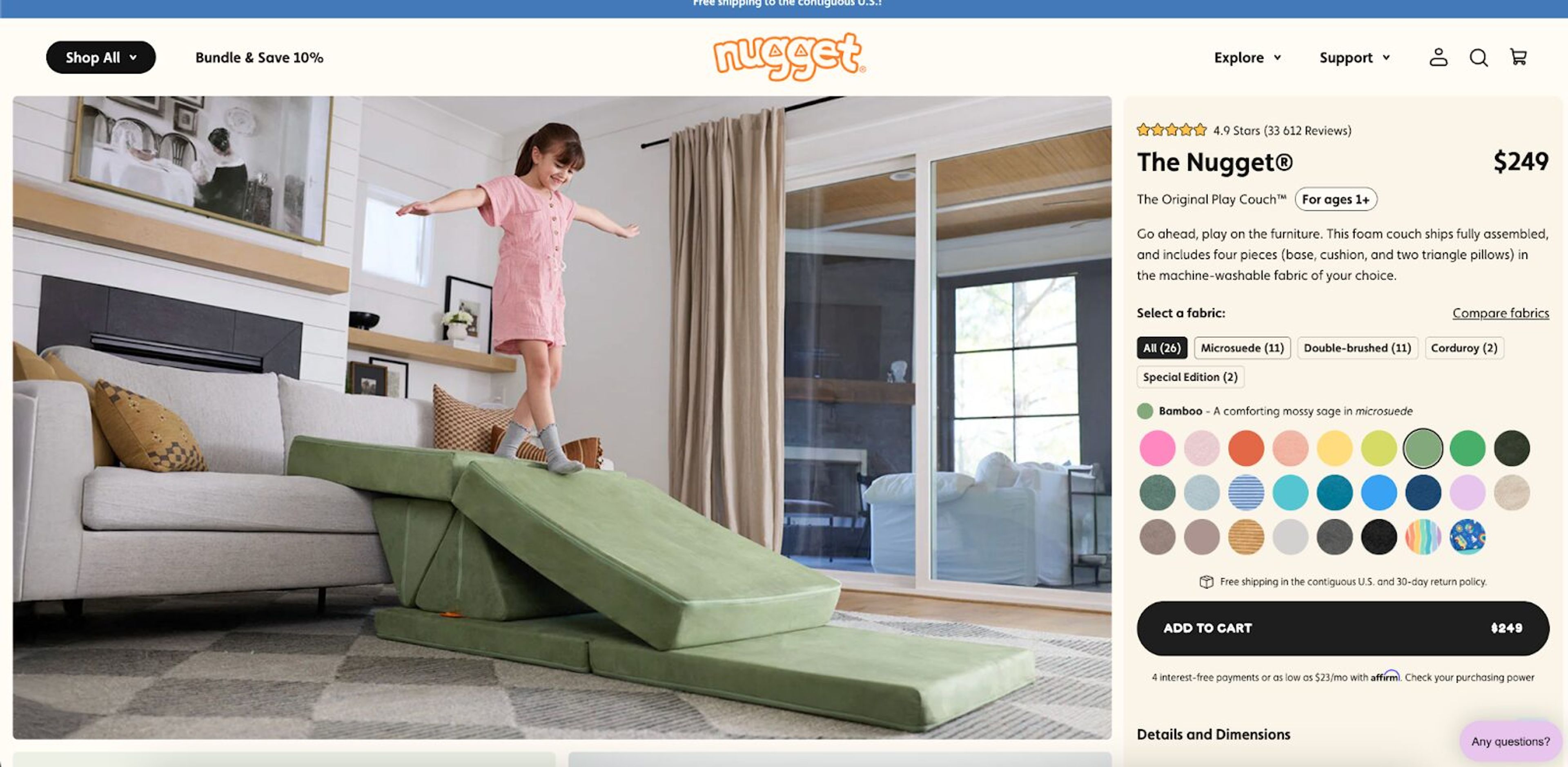 Nugget’s product pages are built to answer every question.