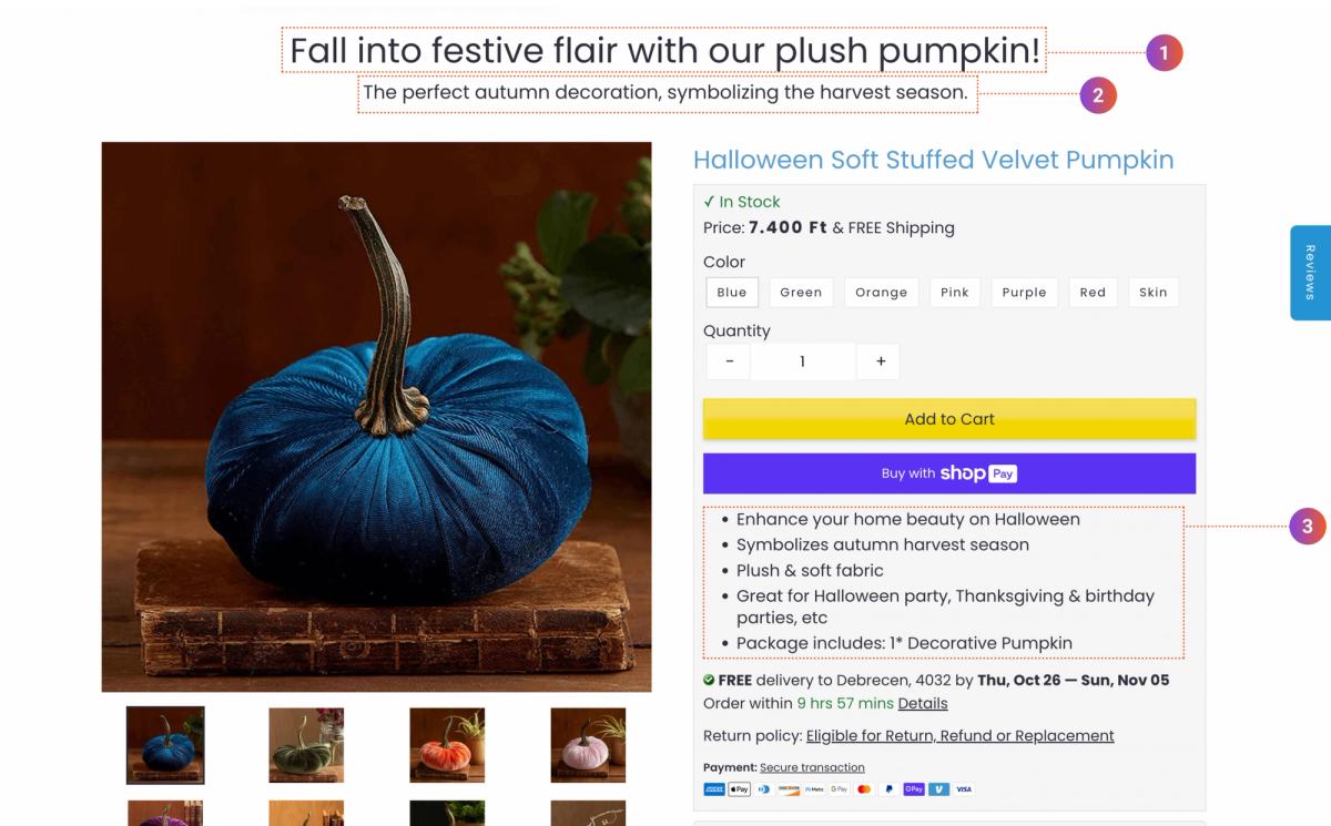 Mounteen product page optimization