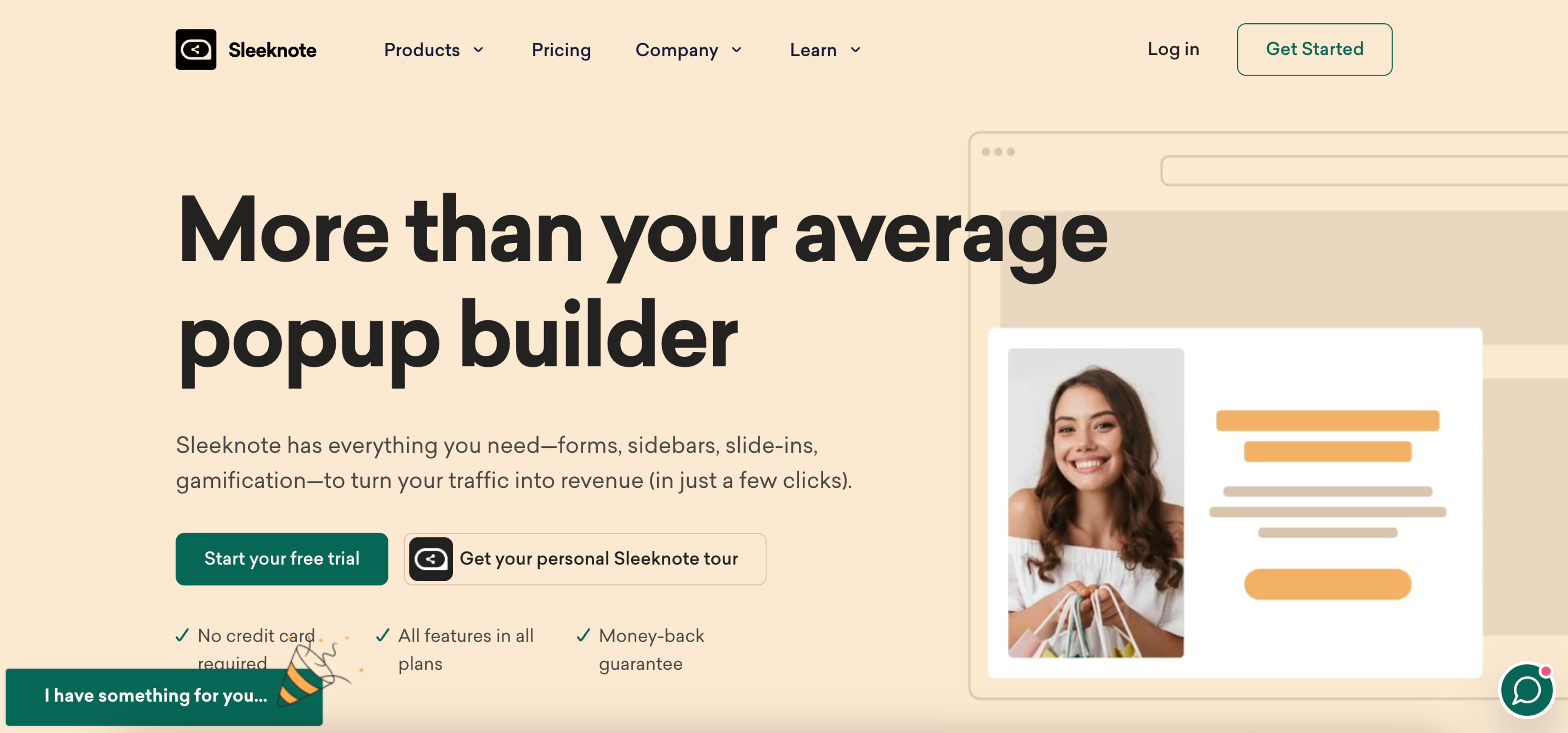 Sleeknote is one of the best OptinMonster alternatives