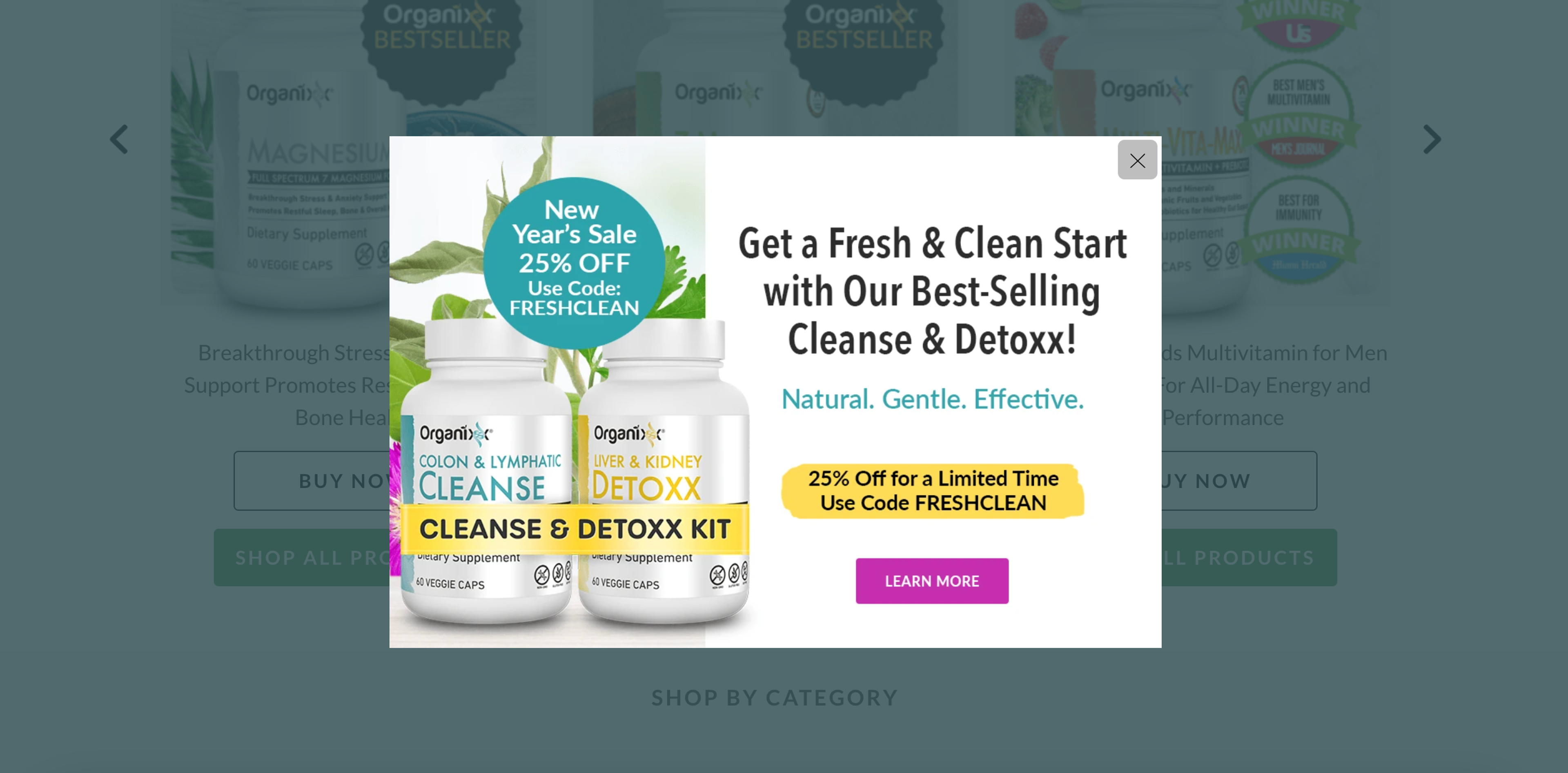 Organixx's pop-up is offering a great bundle on their products