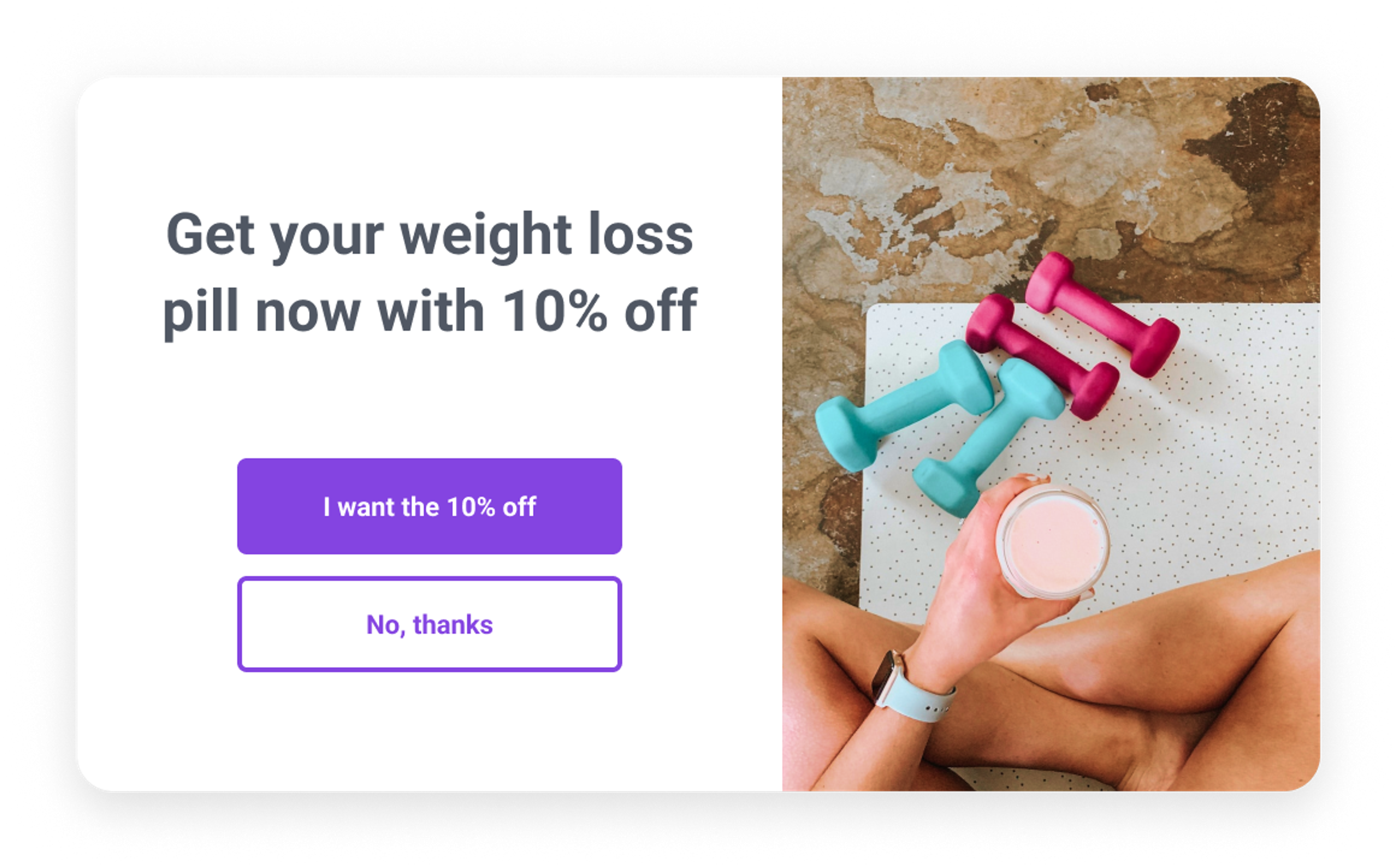 Personalized content example