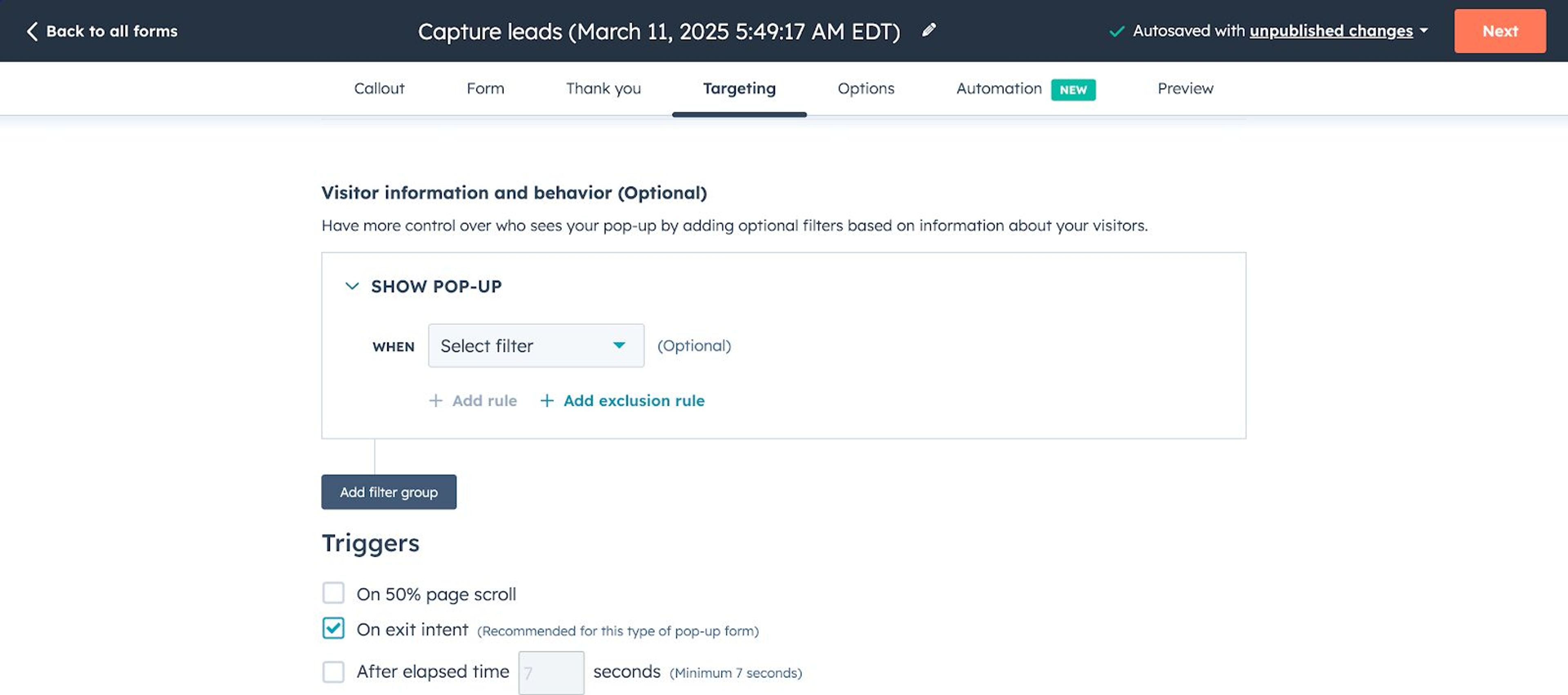 Capture leads and create a HubSpot form.