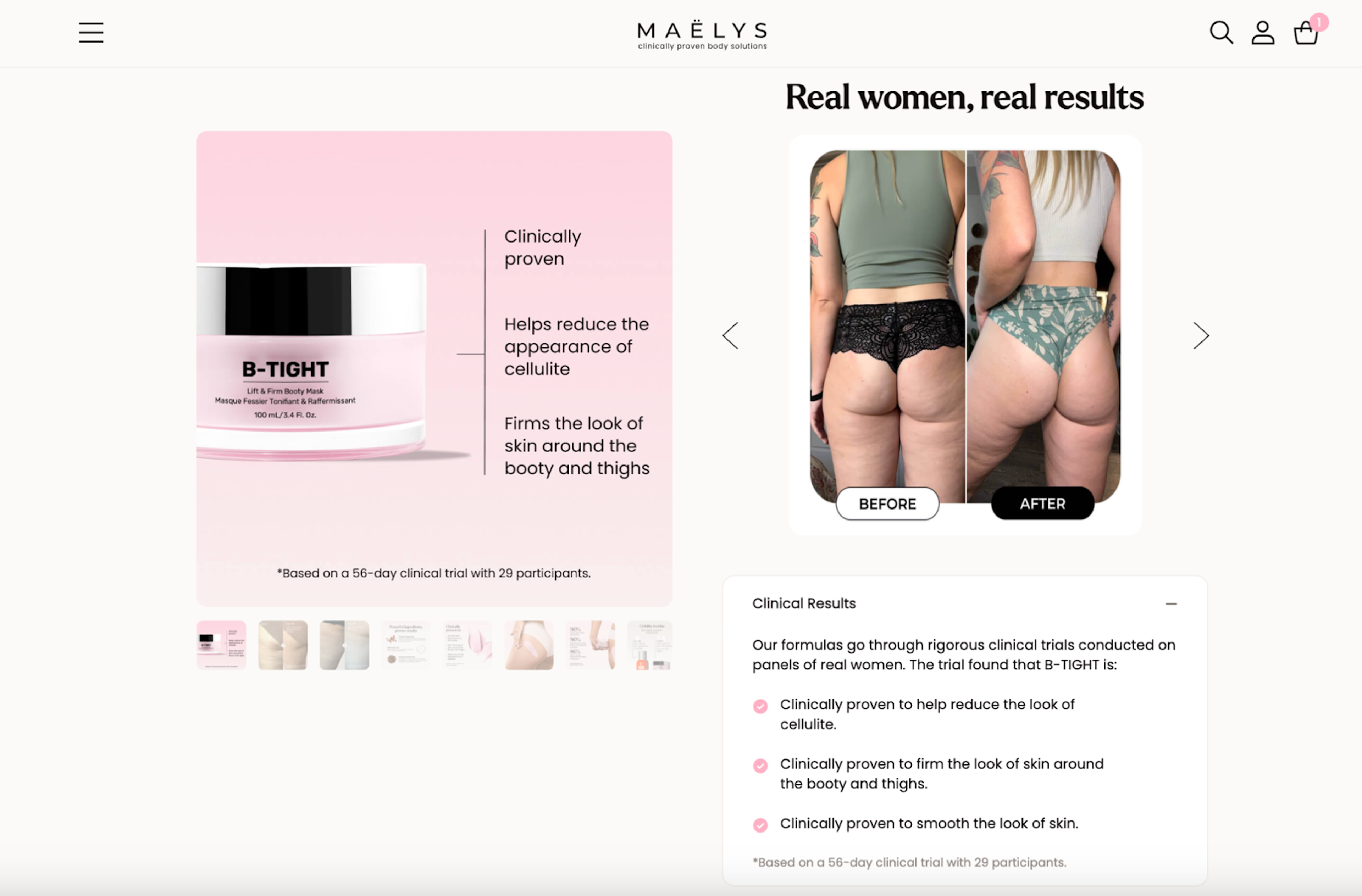 B-tight product page