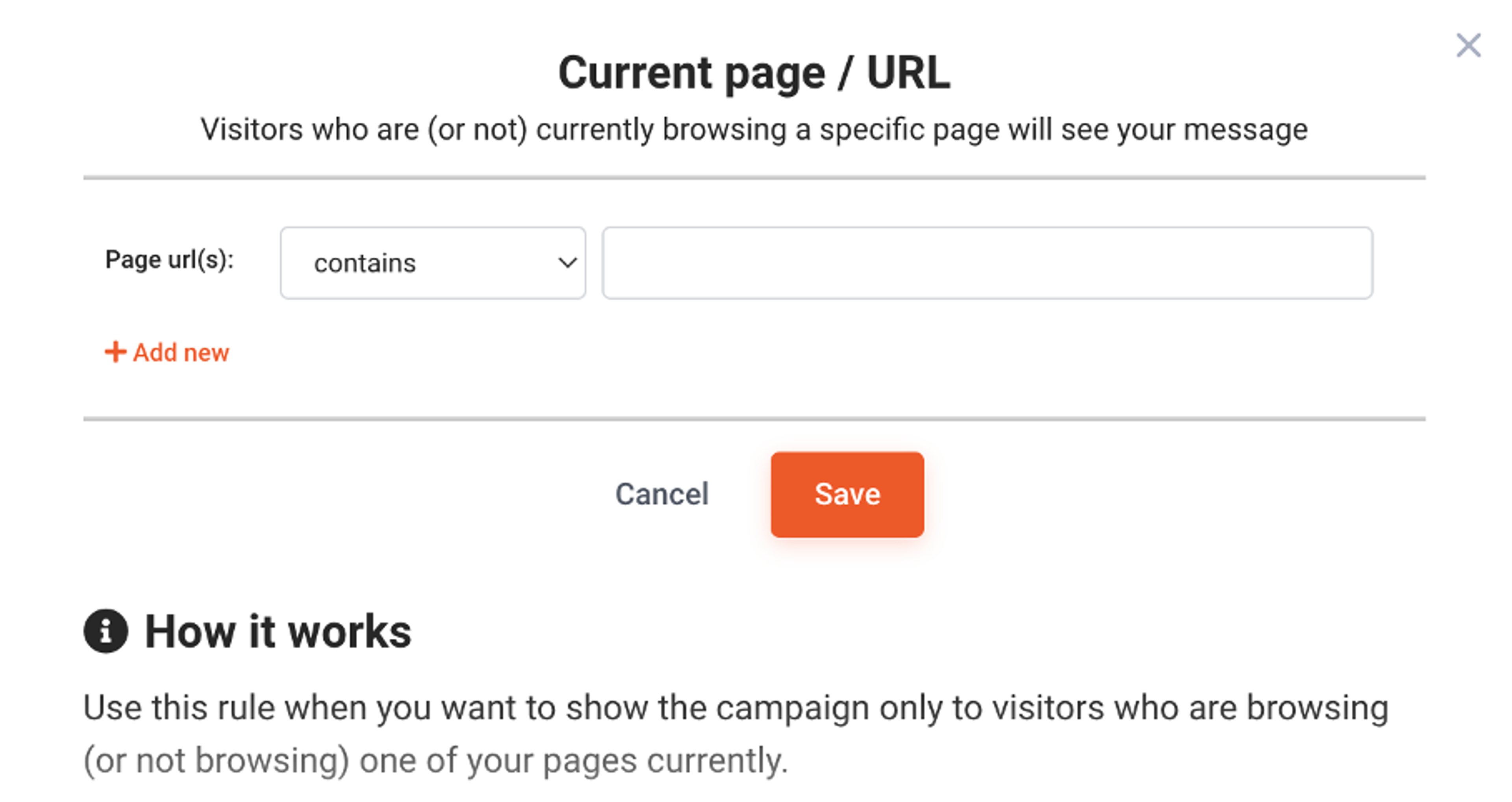 Deliver relevant offers to visitors depending on what part of your website they are viewing