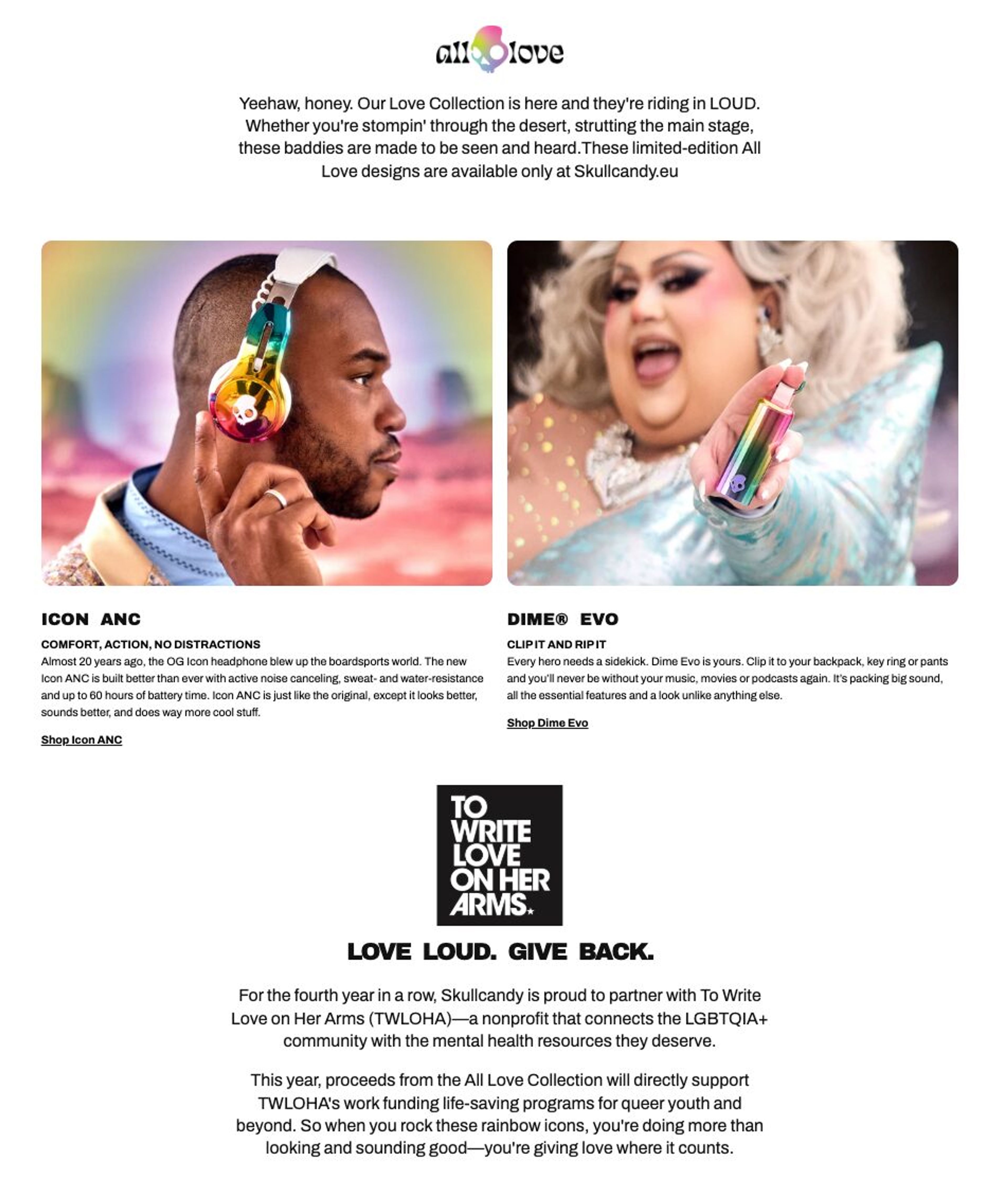 Skullcandy All Love Campaign