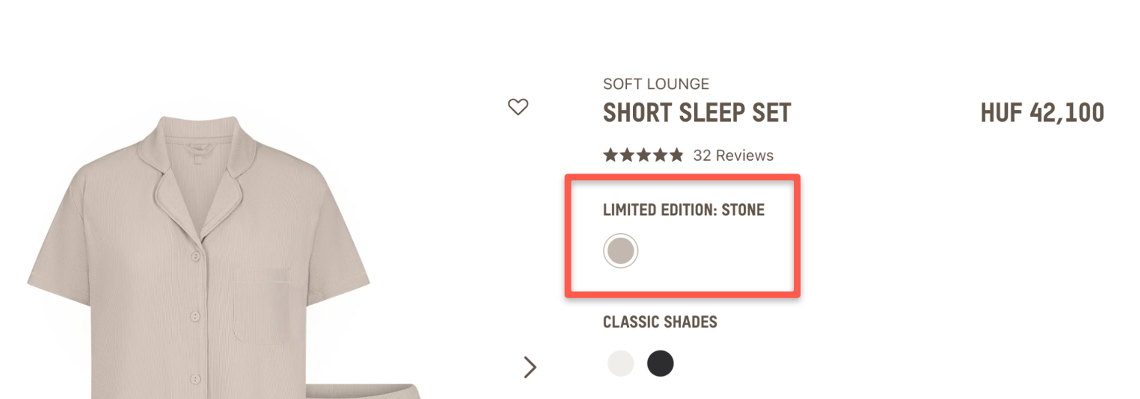 Skims limited edition product