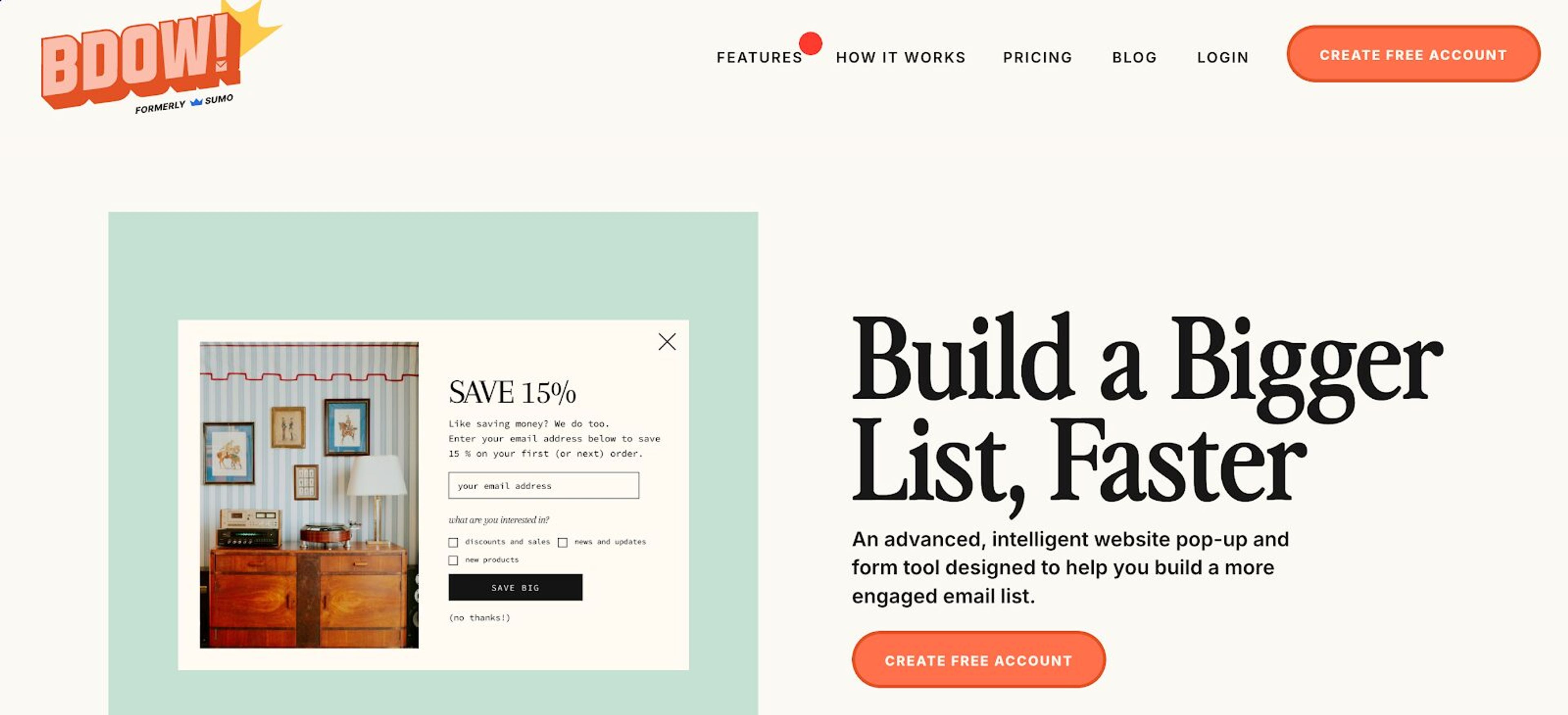 BDOW supports customer engagement to engage visitors and increase conversions.