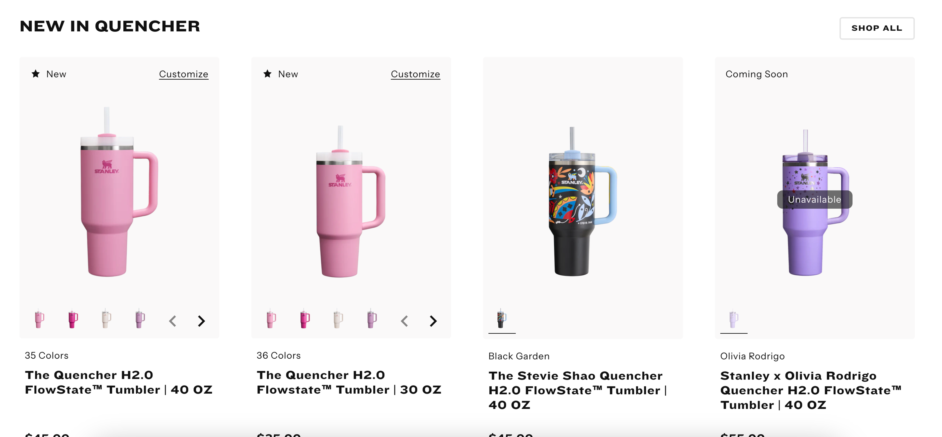 Stanley product recommendations