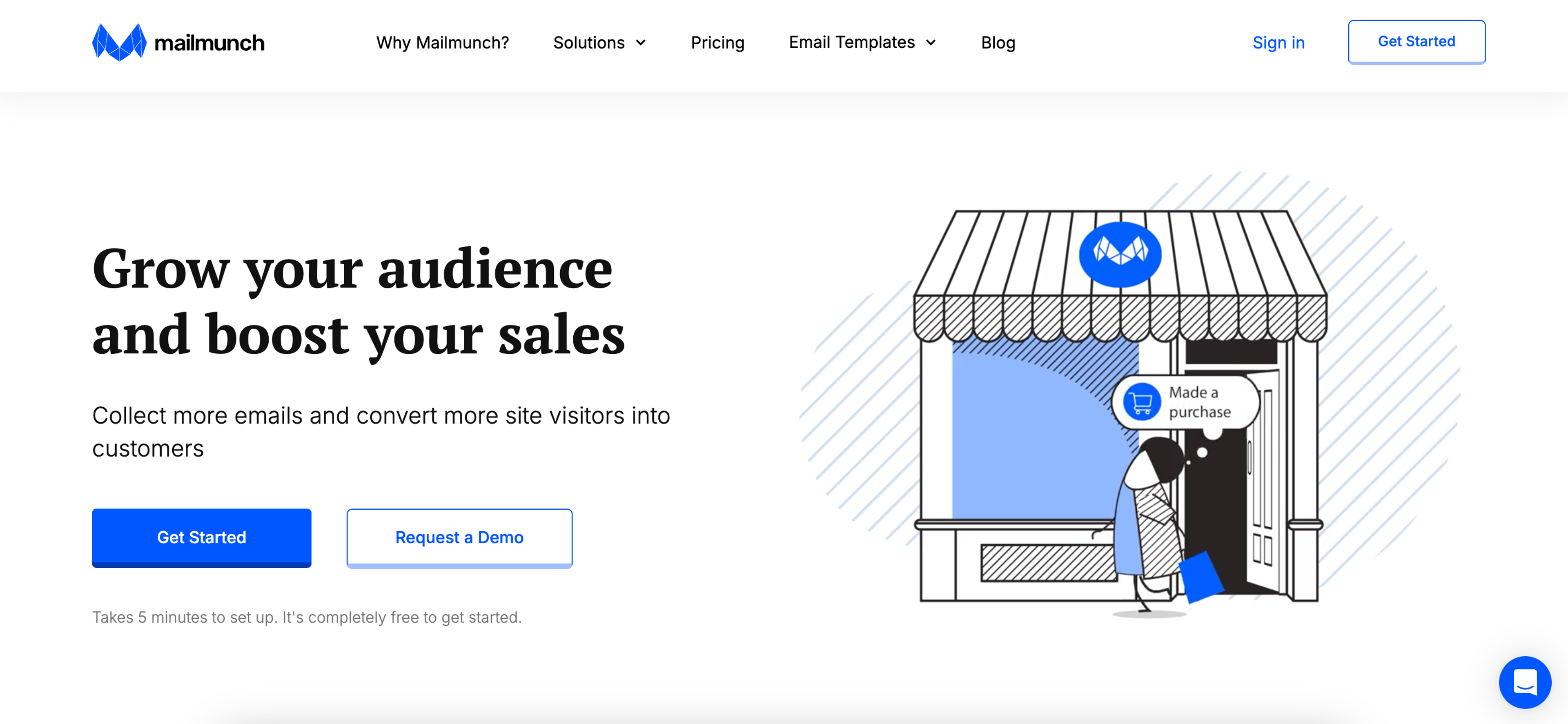 Mailmunch popup tool