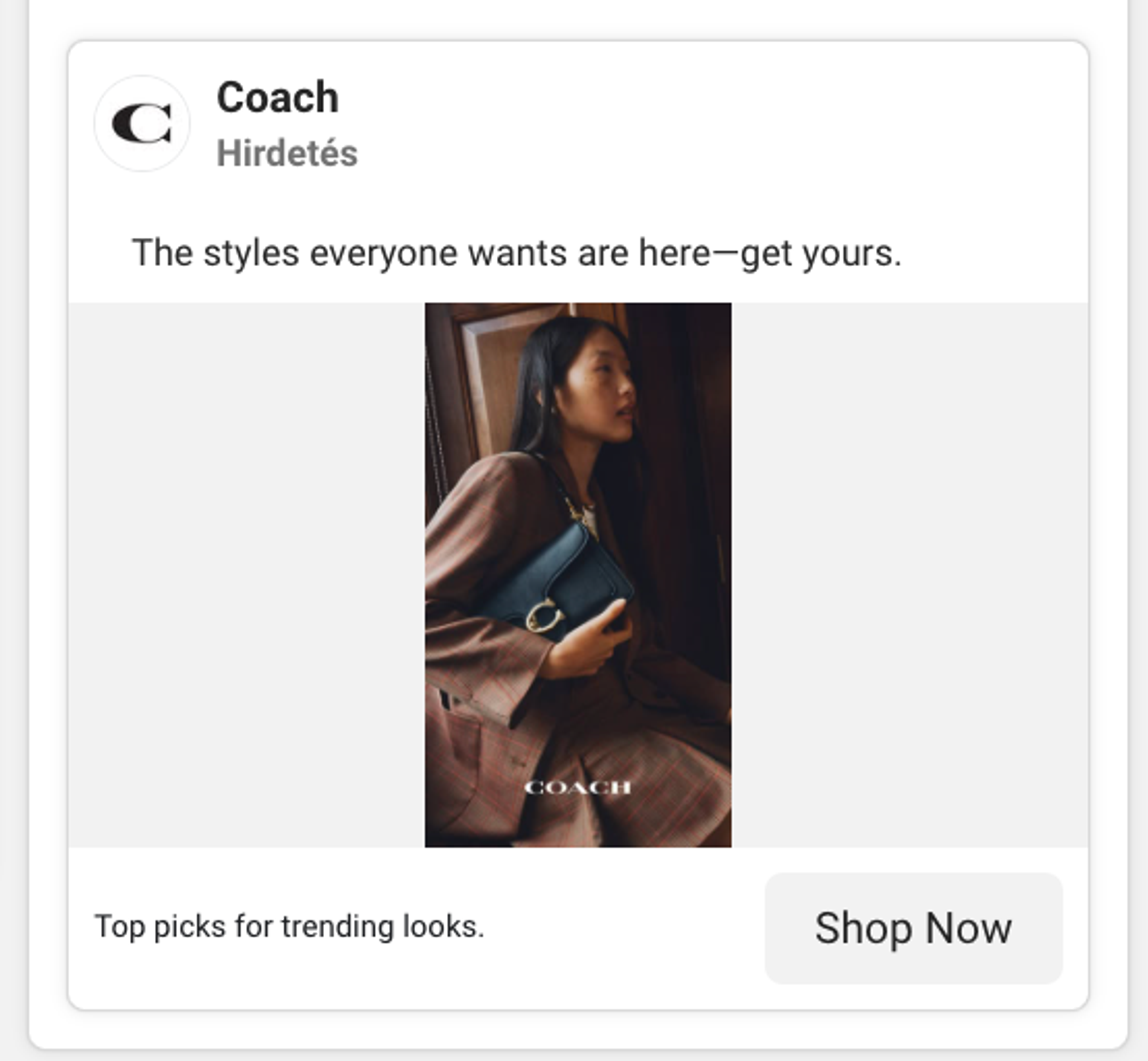 Paid advertisement on Facebook