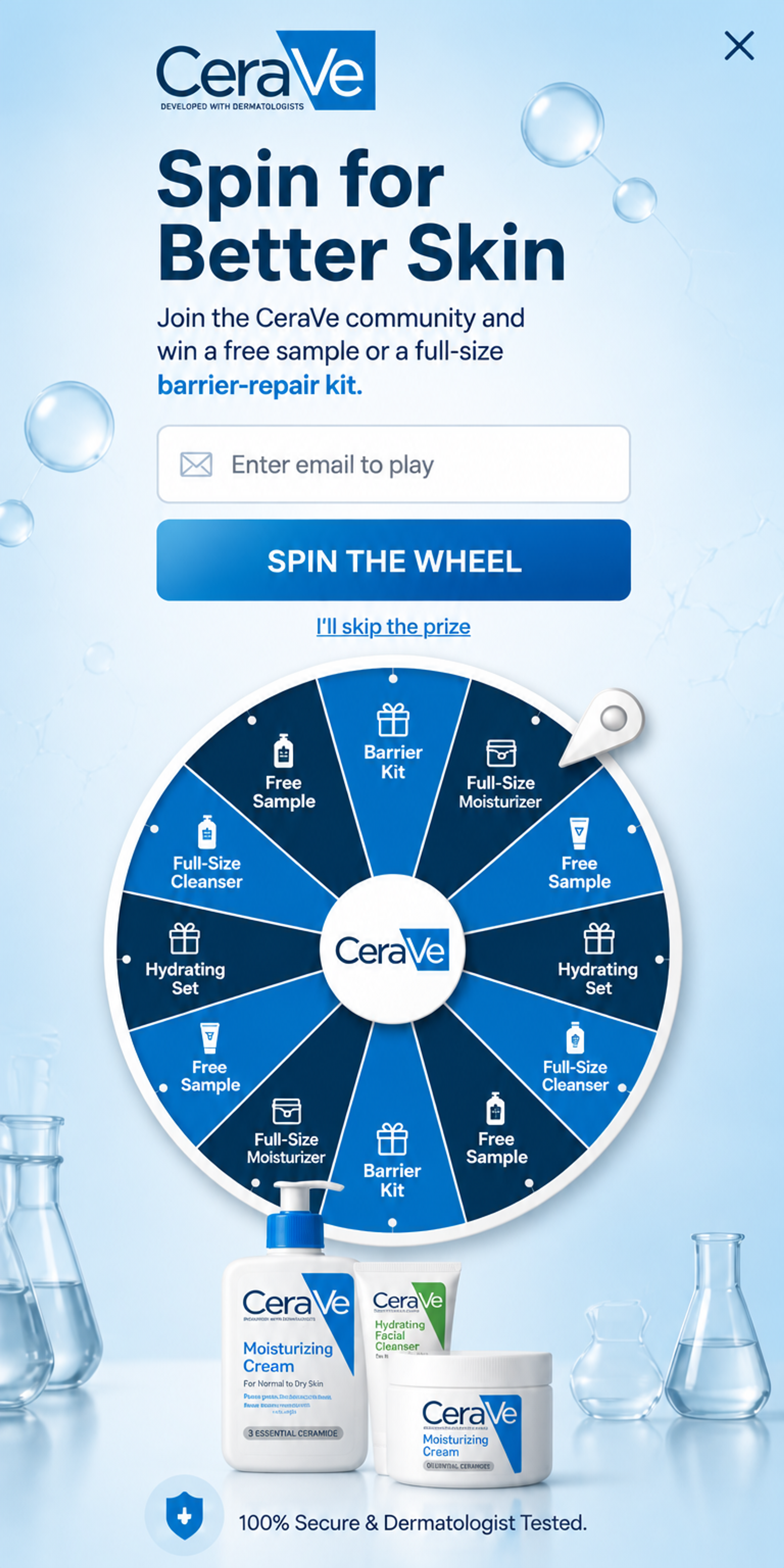 Mobile version of The Ceramide Cycle popup designed for CeraVe