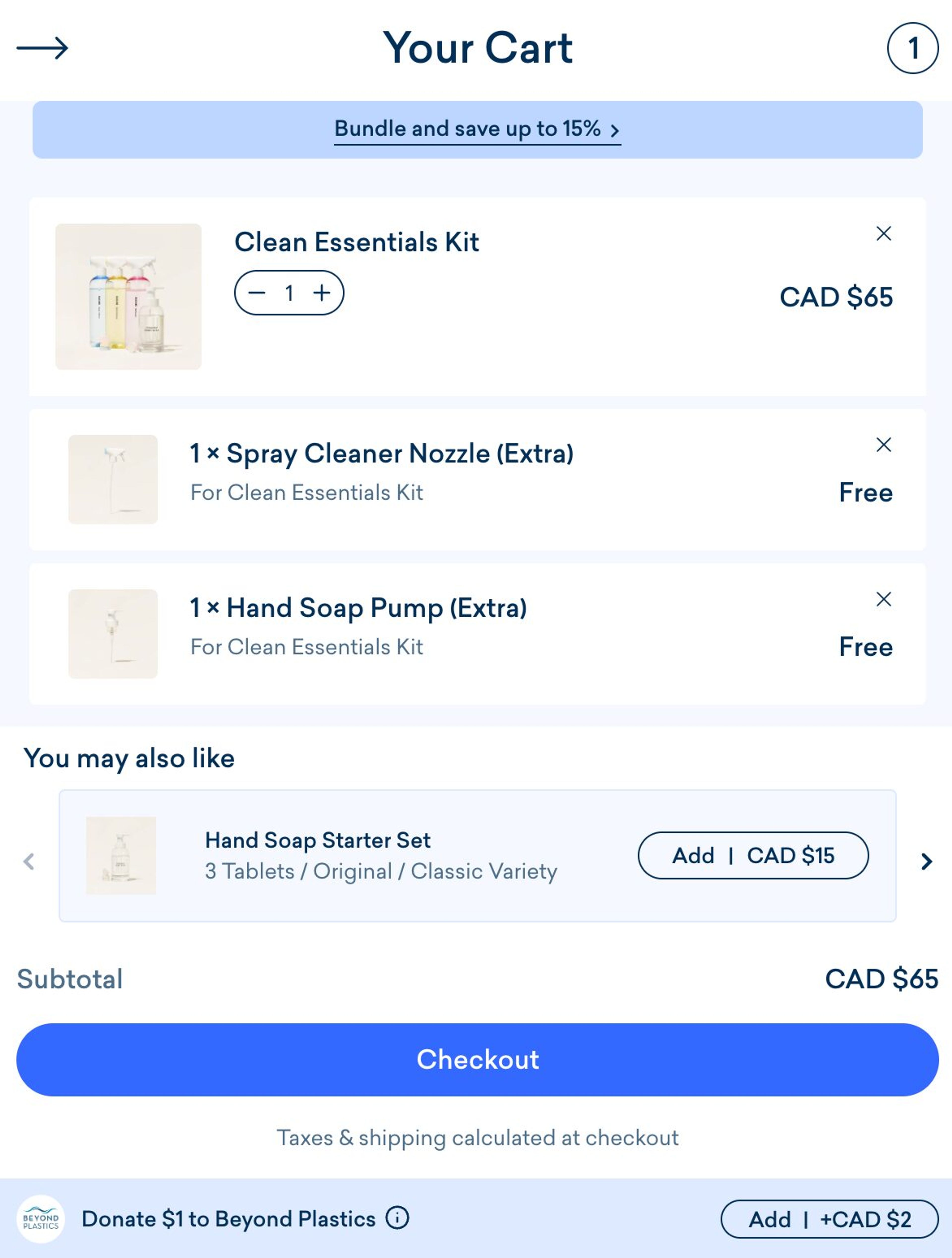 Blueland shopping page, more products recommended here