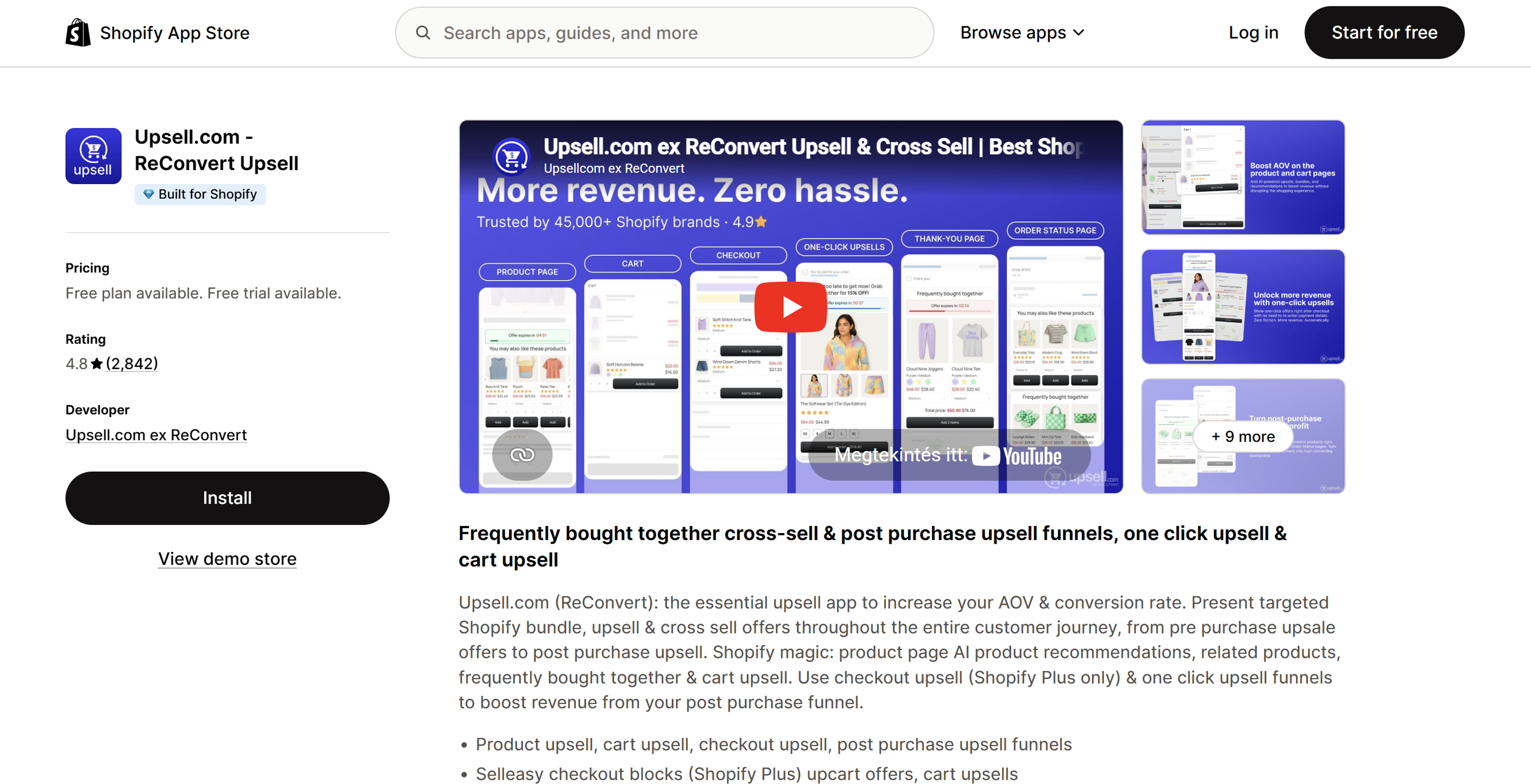 Use Upsell.com for post purchase offers.