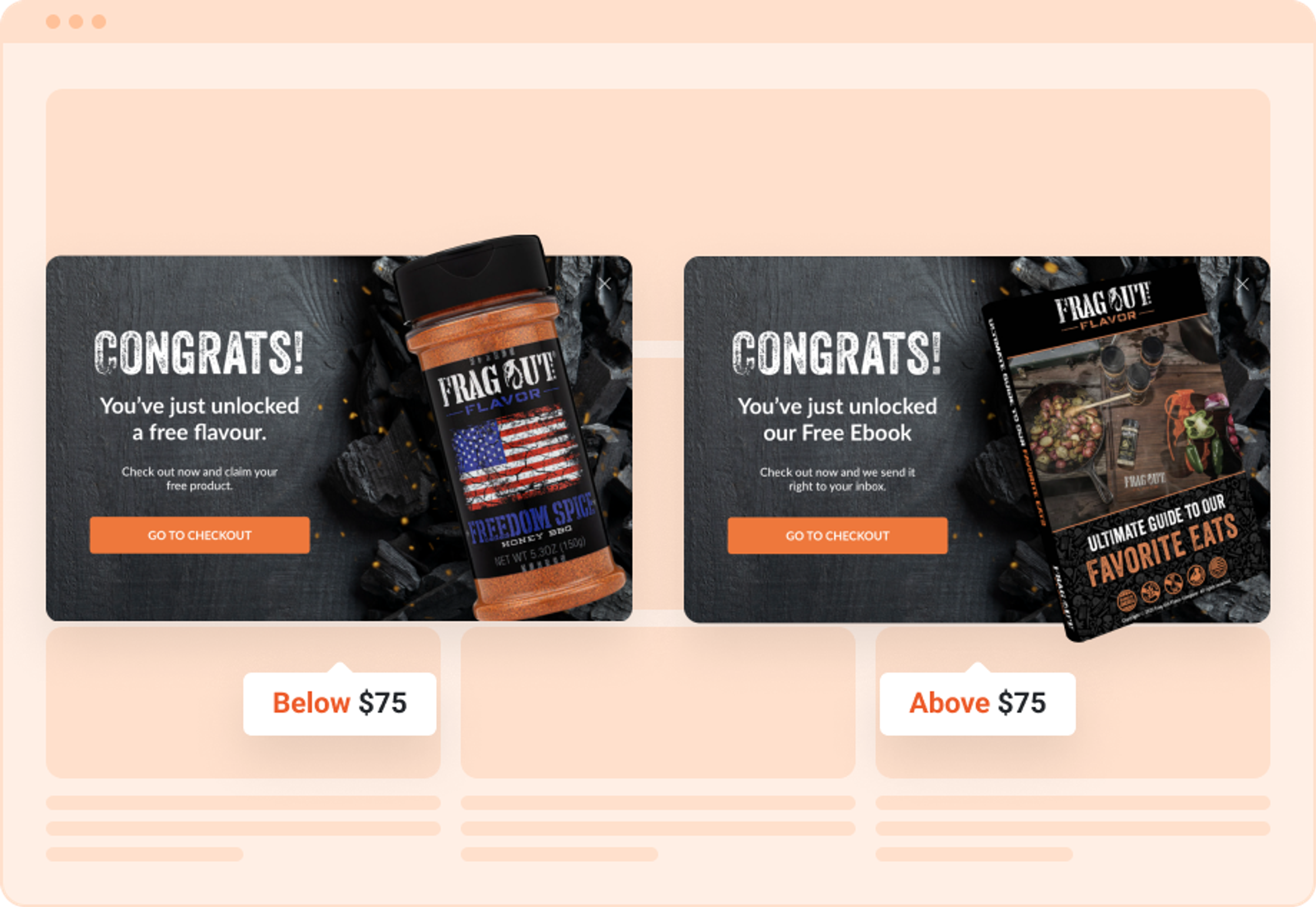 Personalized Cart Saver Popup