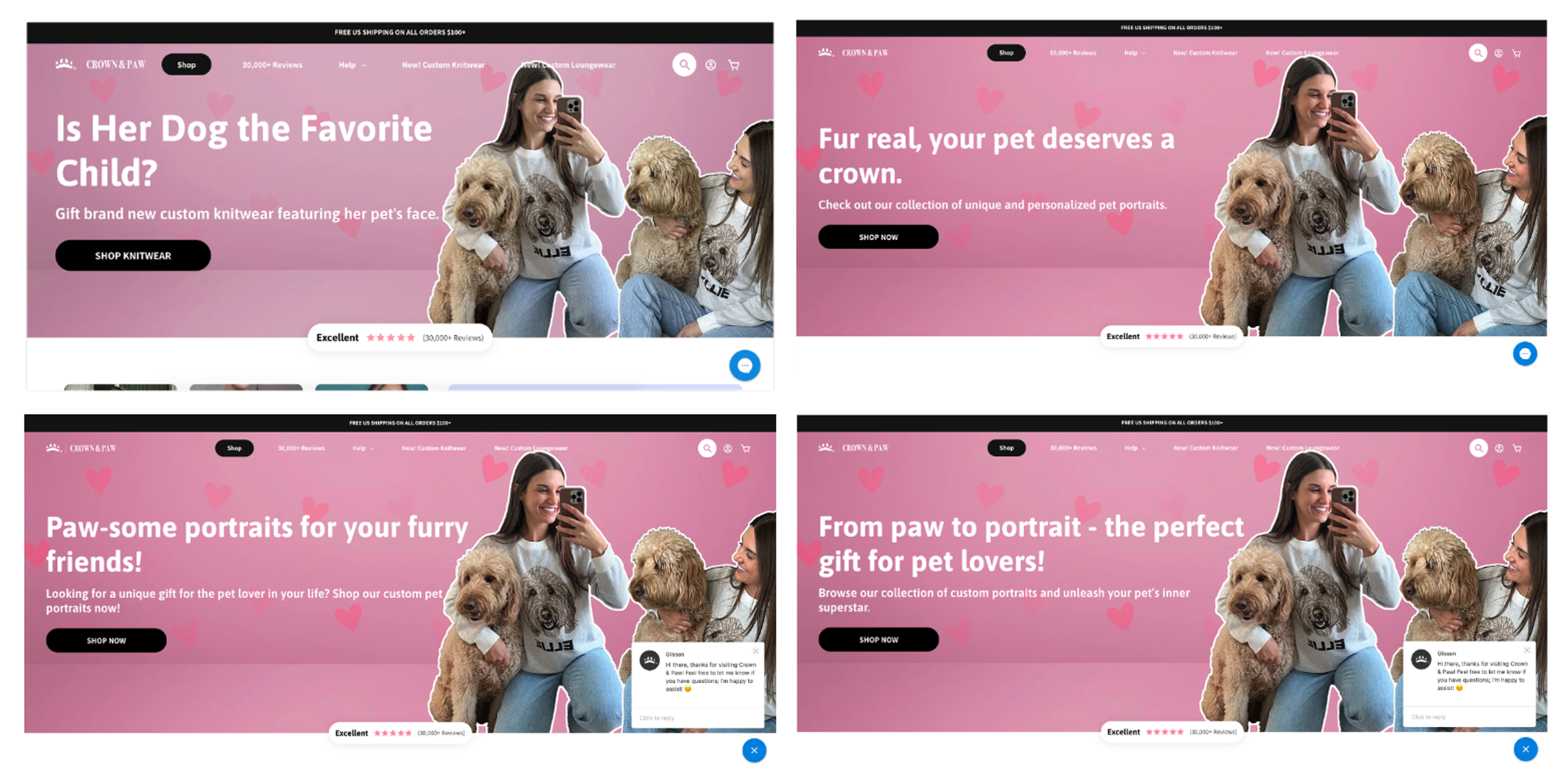 Crown &amp; Paw value proposition experiment