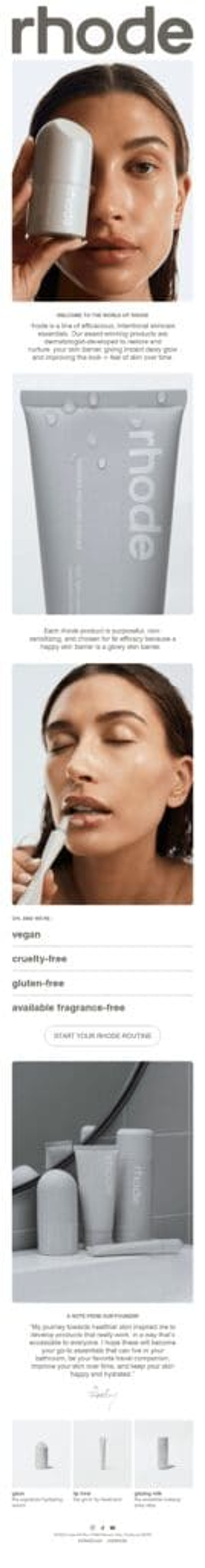 Rhode email marketing campaign