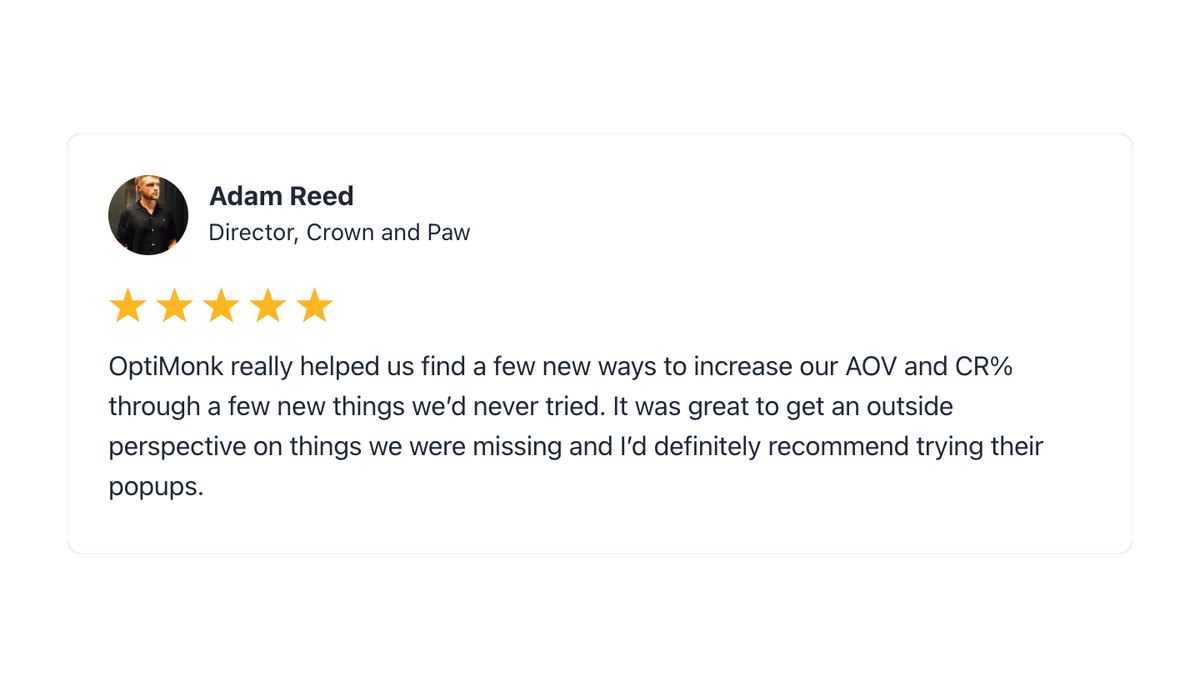 Crown & Paw testimonial