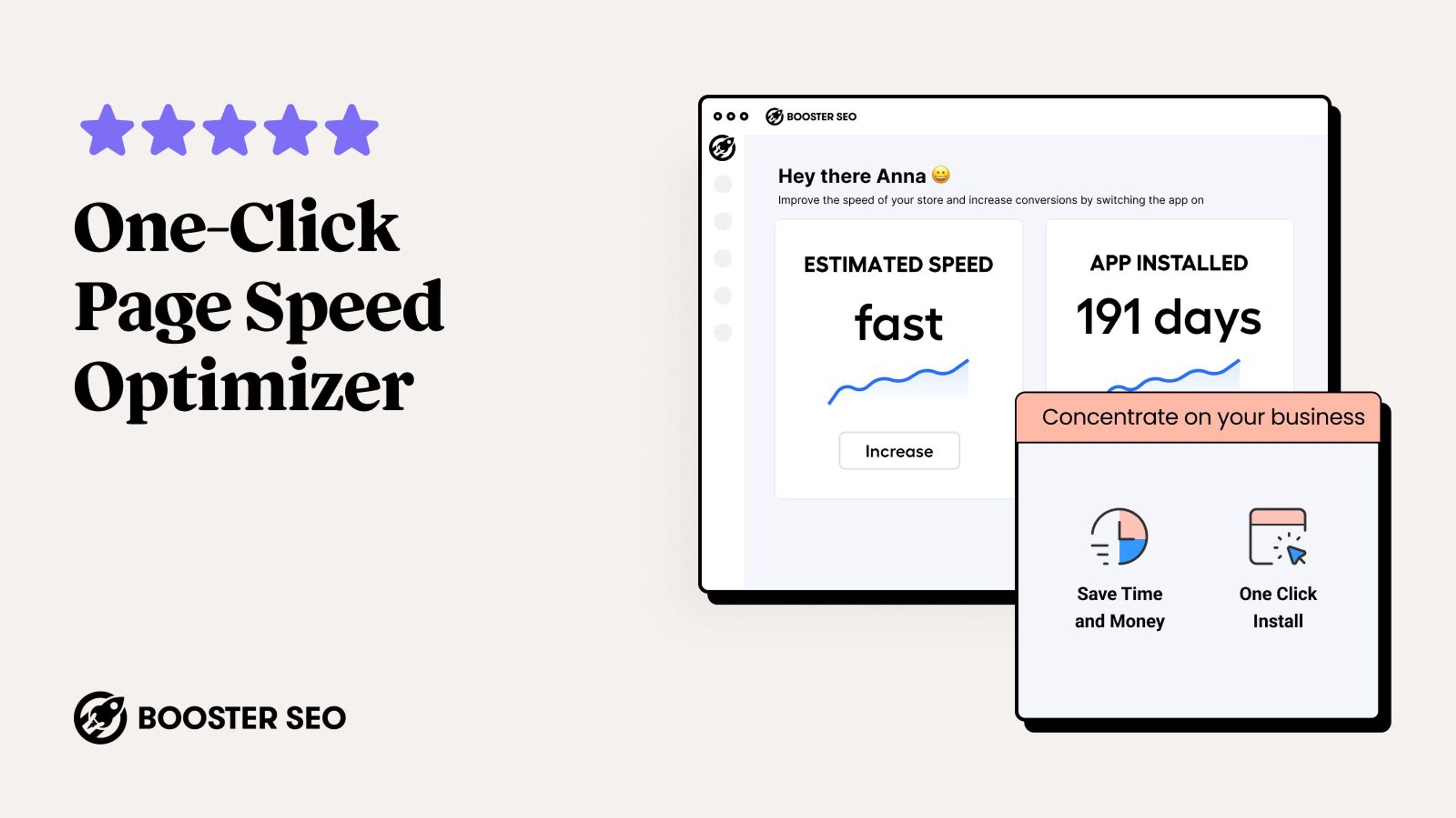 Drive sales with One-click Page Speed optmizer