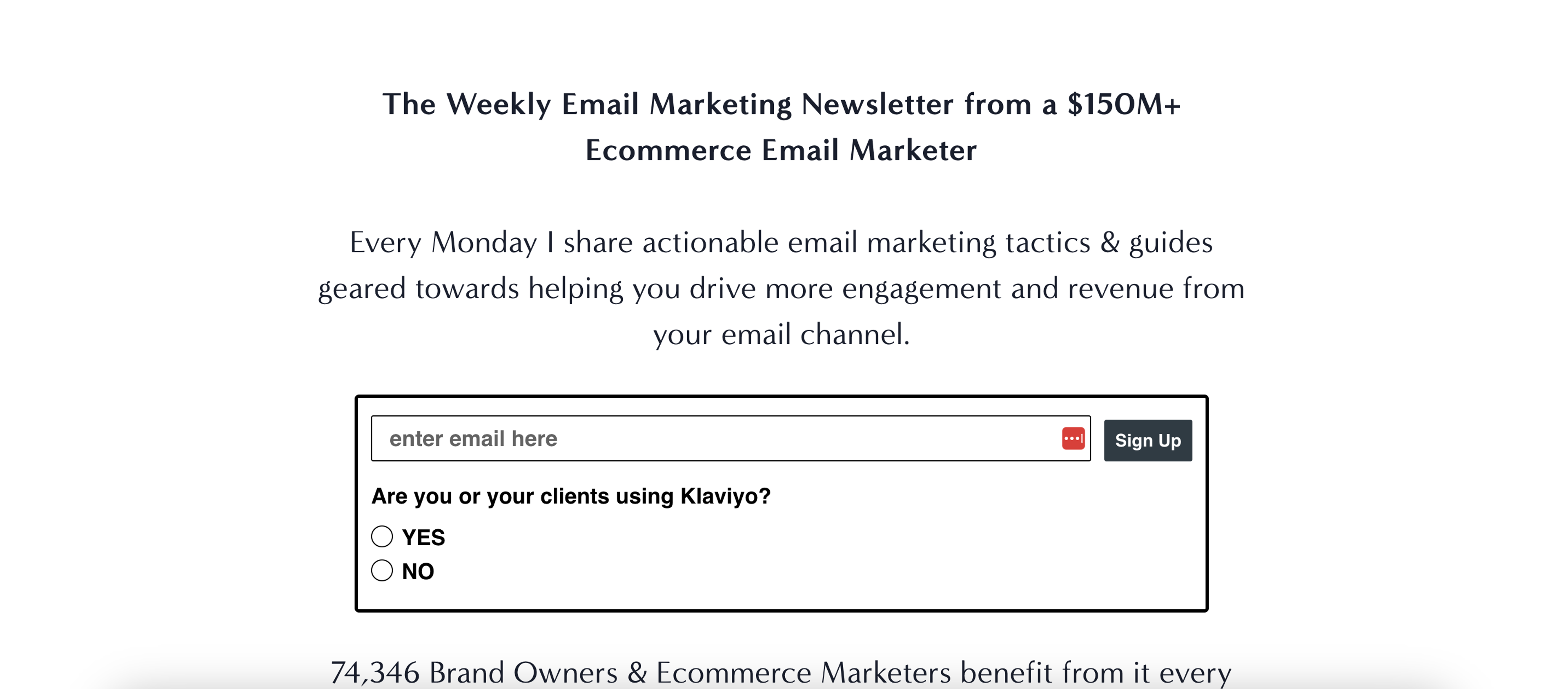 Chase Dimond's Newsletter: is your weekly email delivering expert email marketing insights