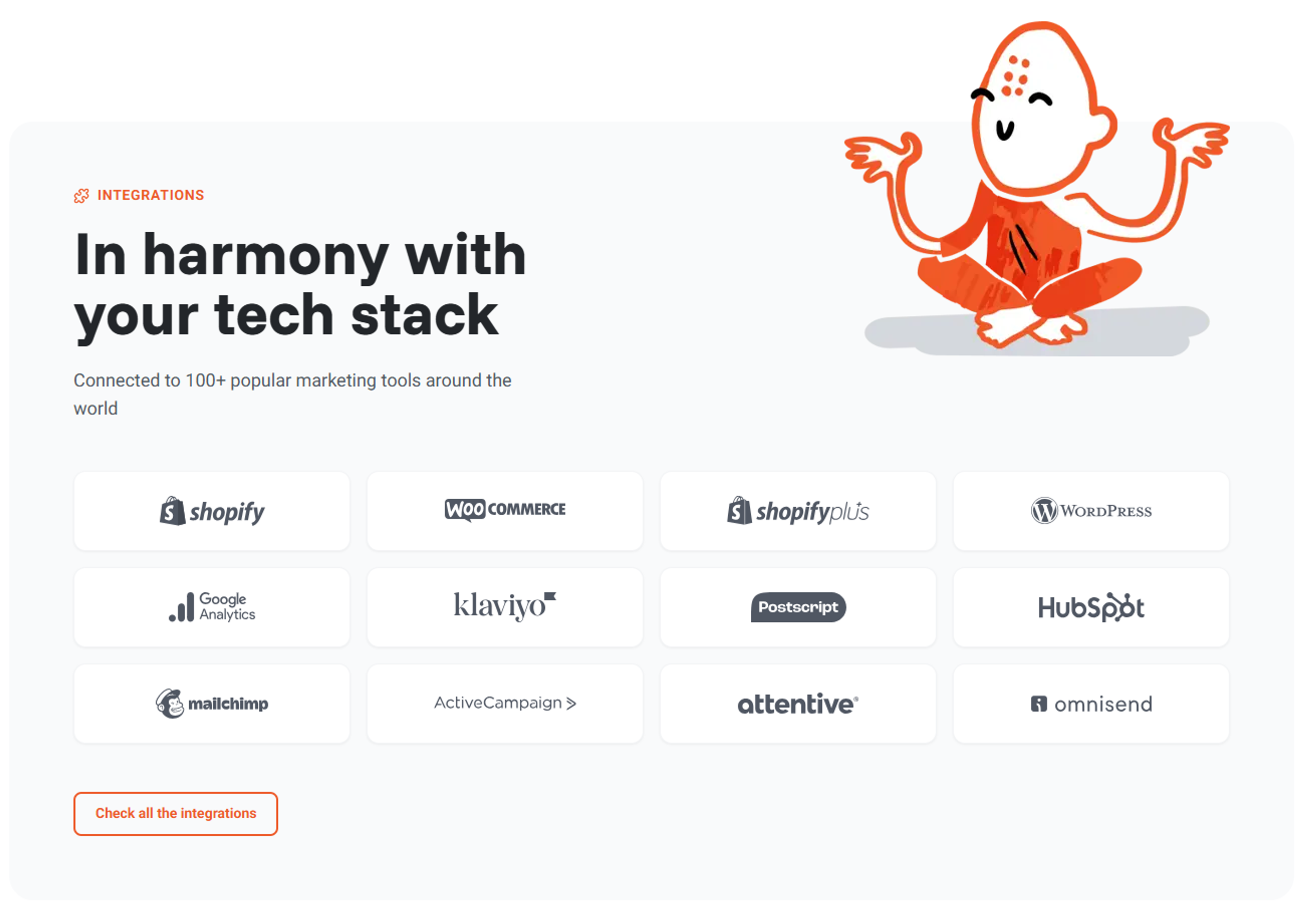 OptiMonk integrations