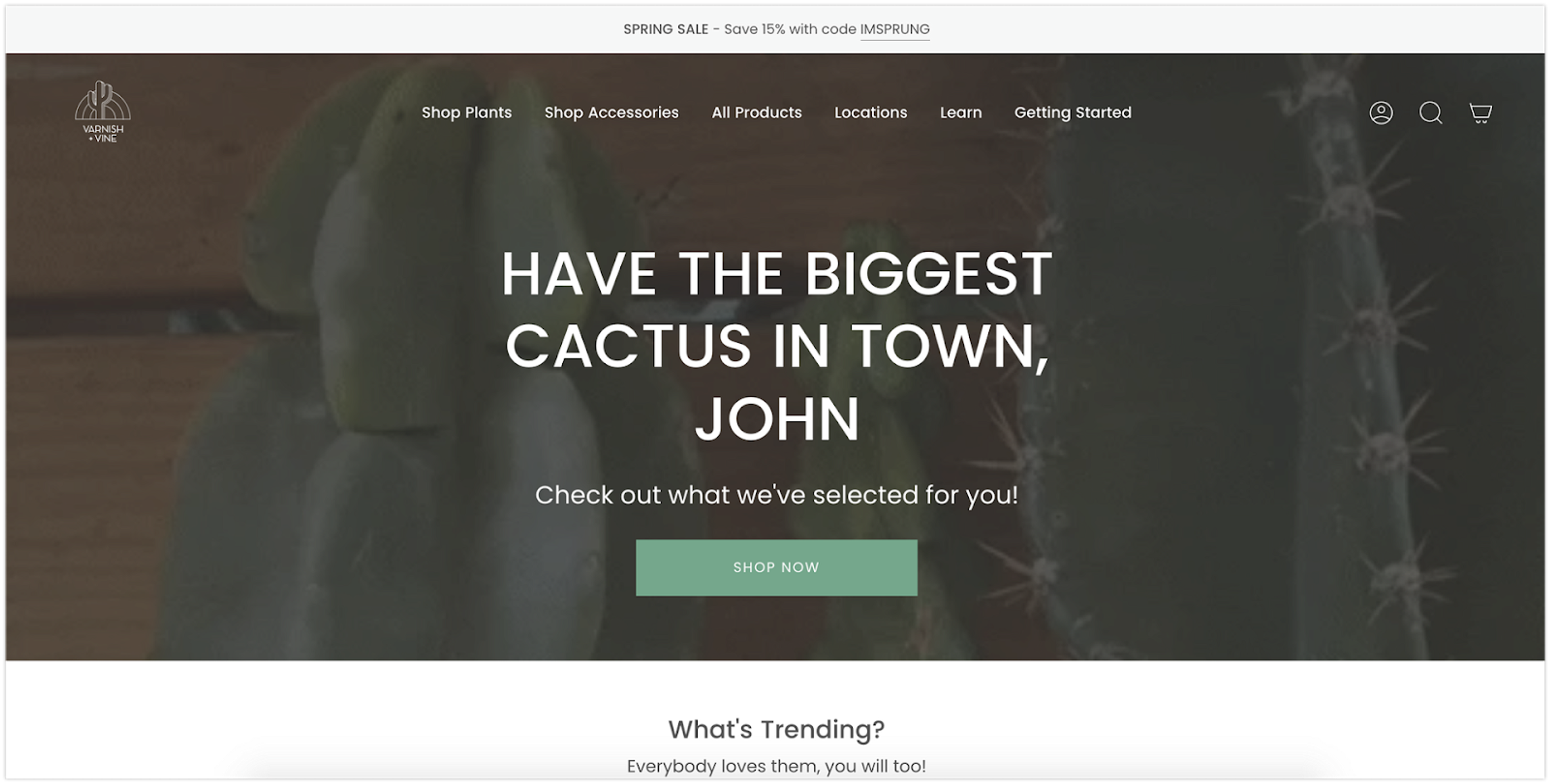 Improve your landing page by having a person greeting on them, in just a few clicks.