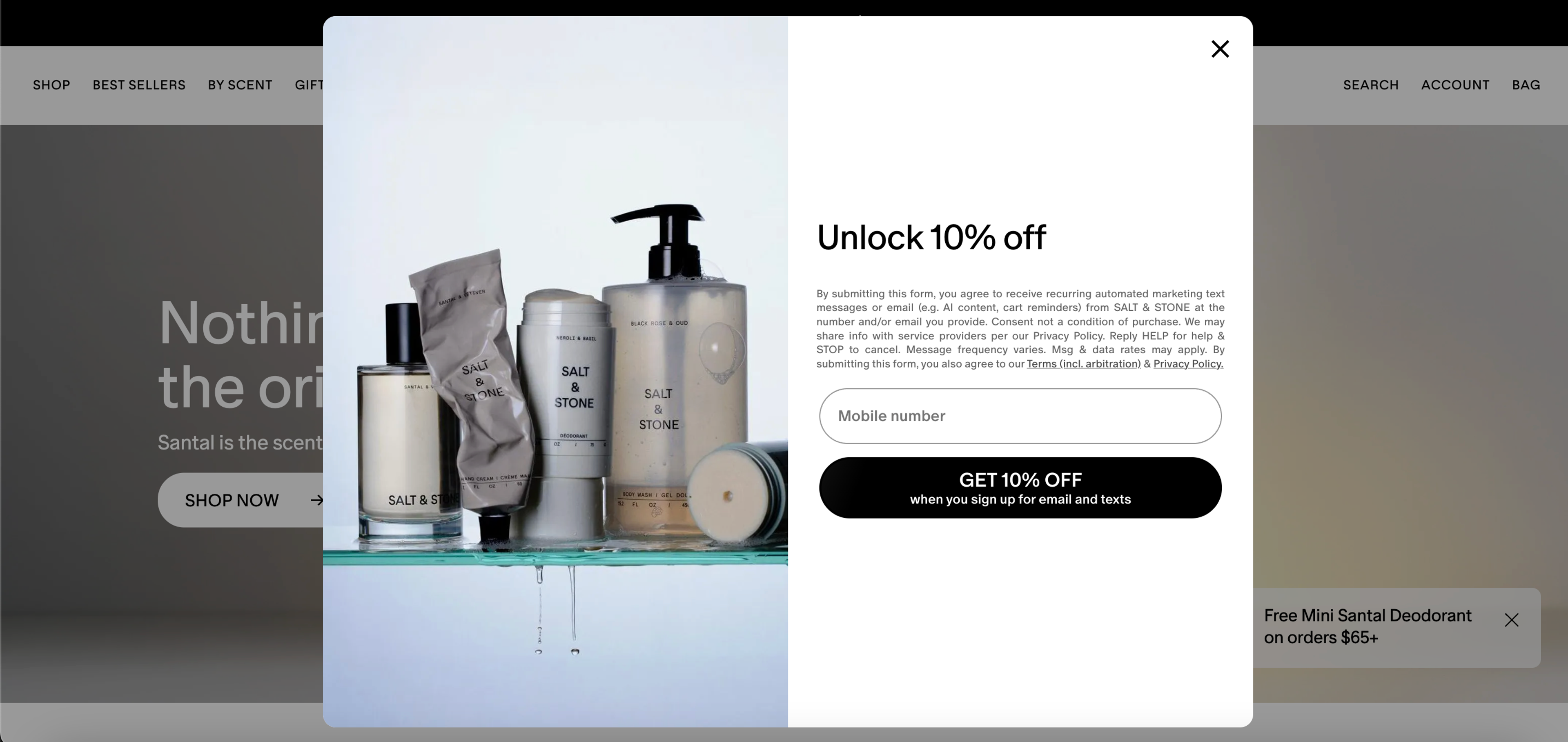 Multi-step popup: third page