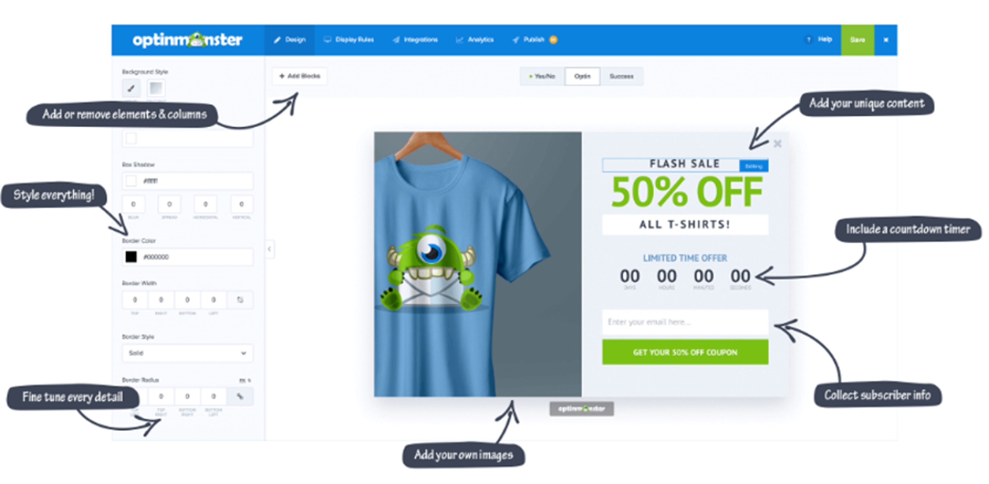 Set up OptinMonster popups on your WordPress site