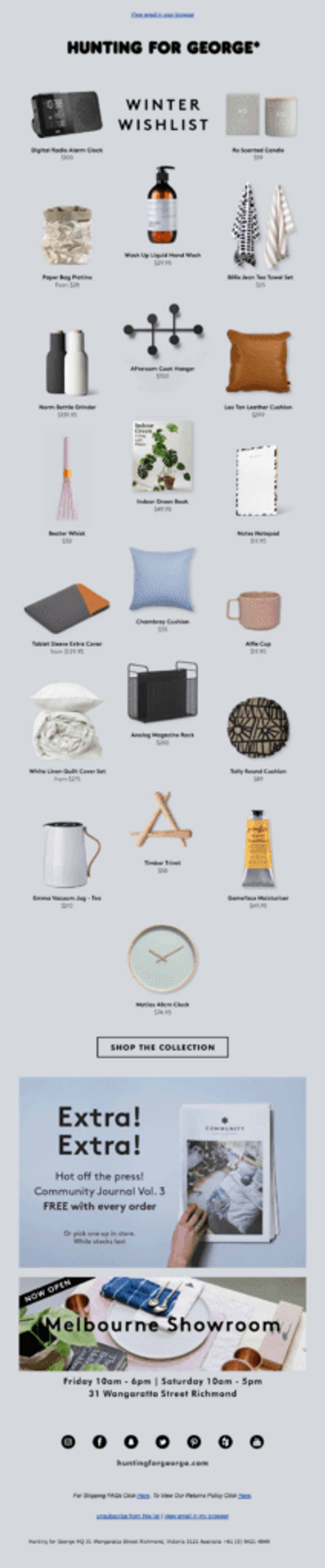 Holiday email marketing campaign example