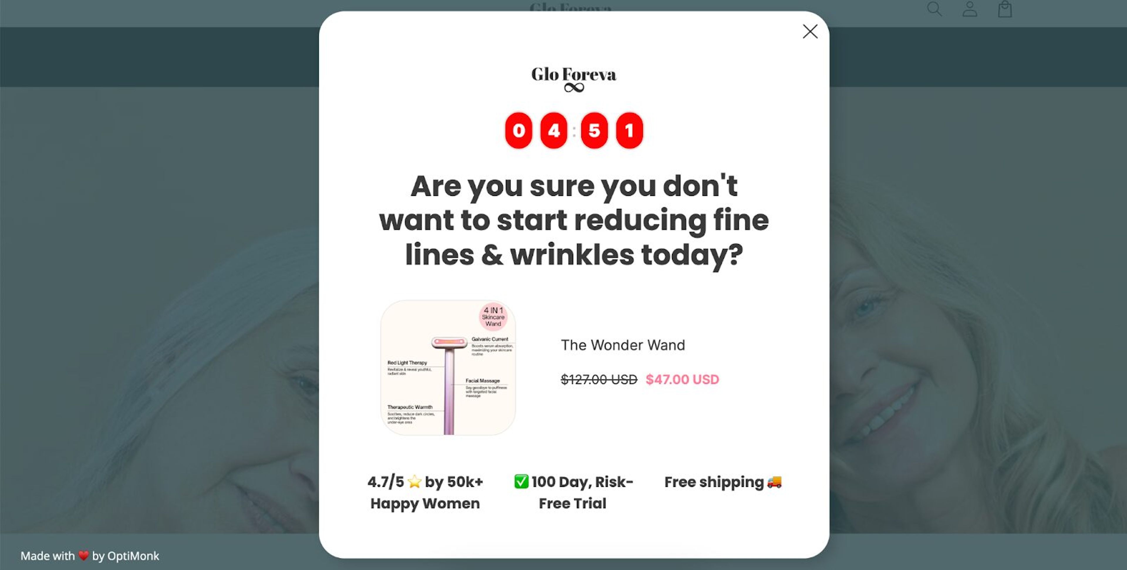 Glo Foreava exit reminder