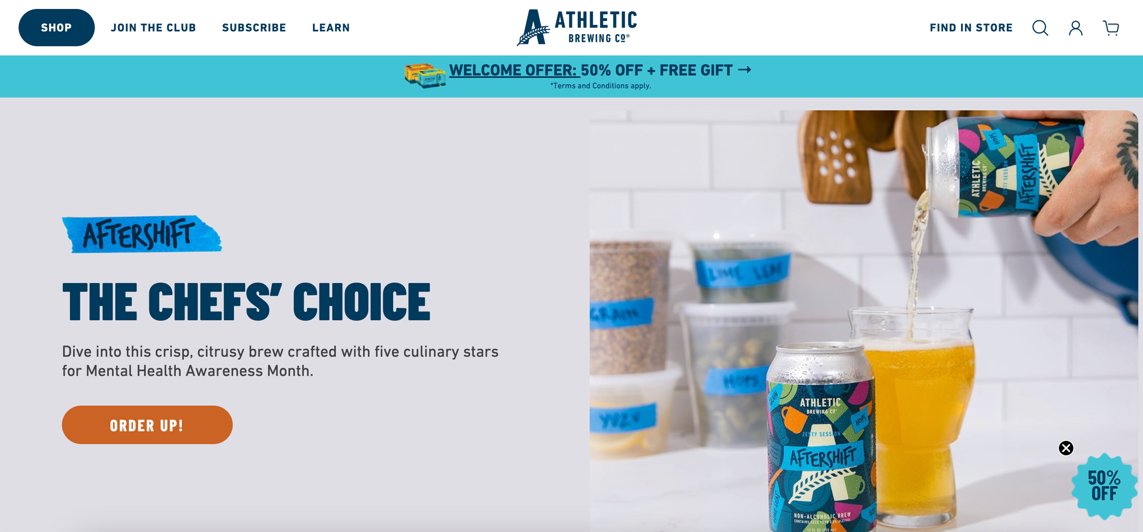 Athletic Brewing Co. website