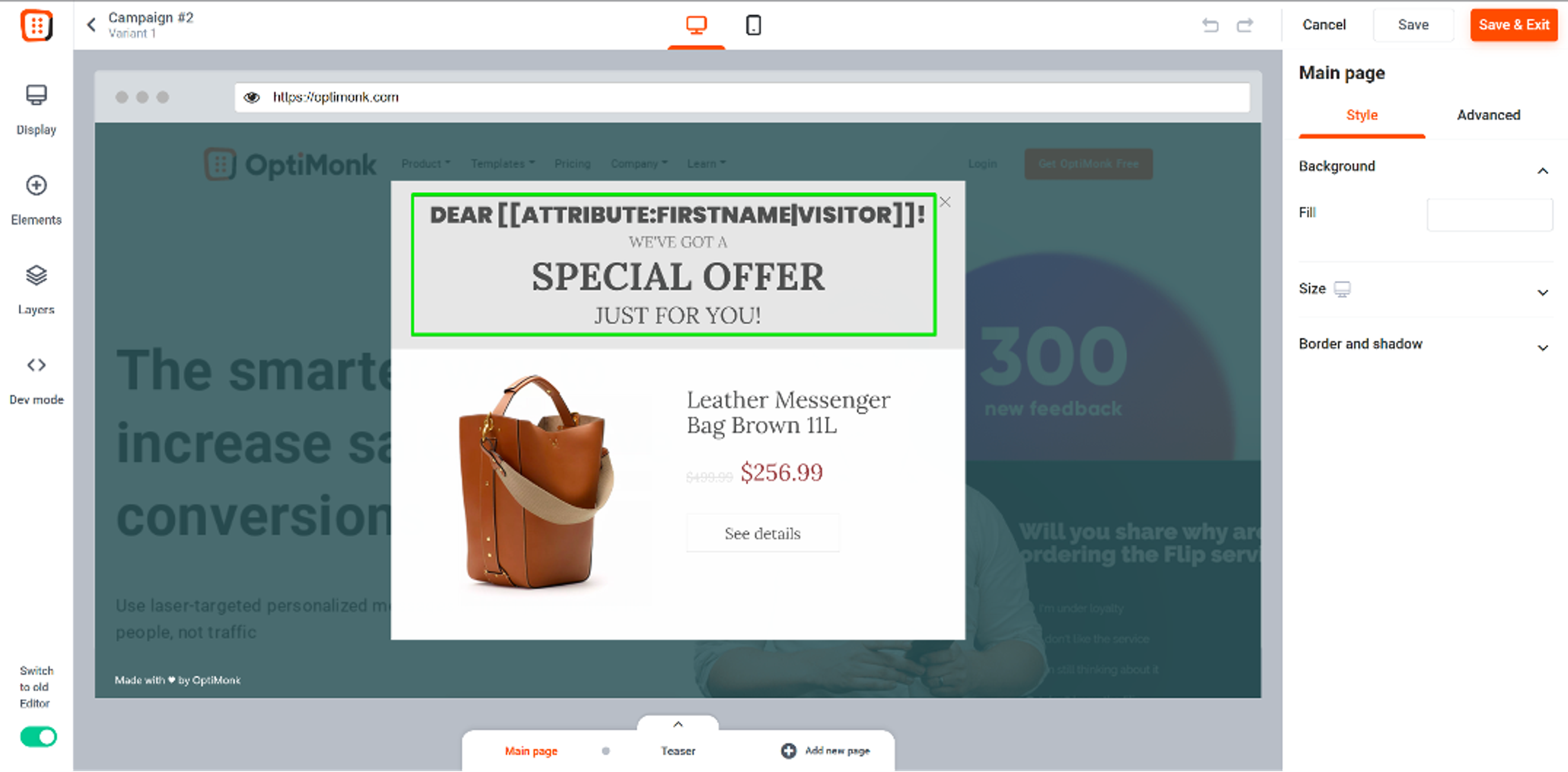Illustration for: 12 Most Notable OptiMonk Features in 2022