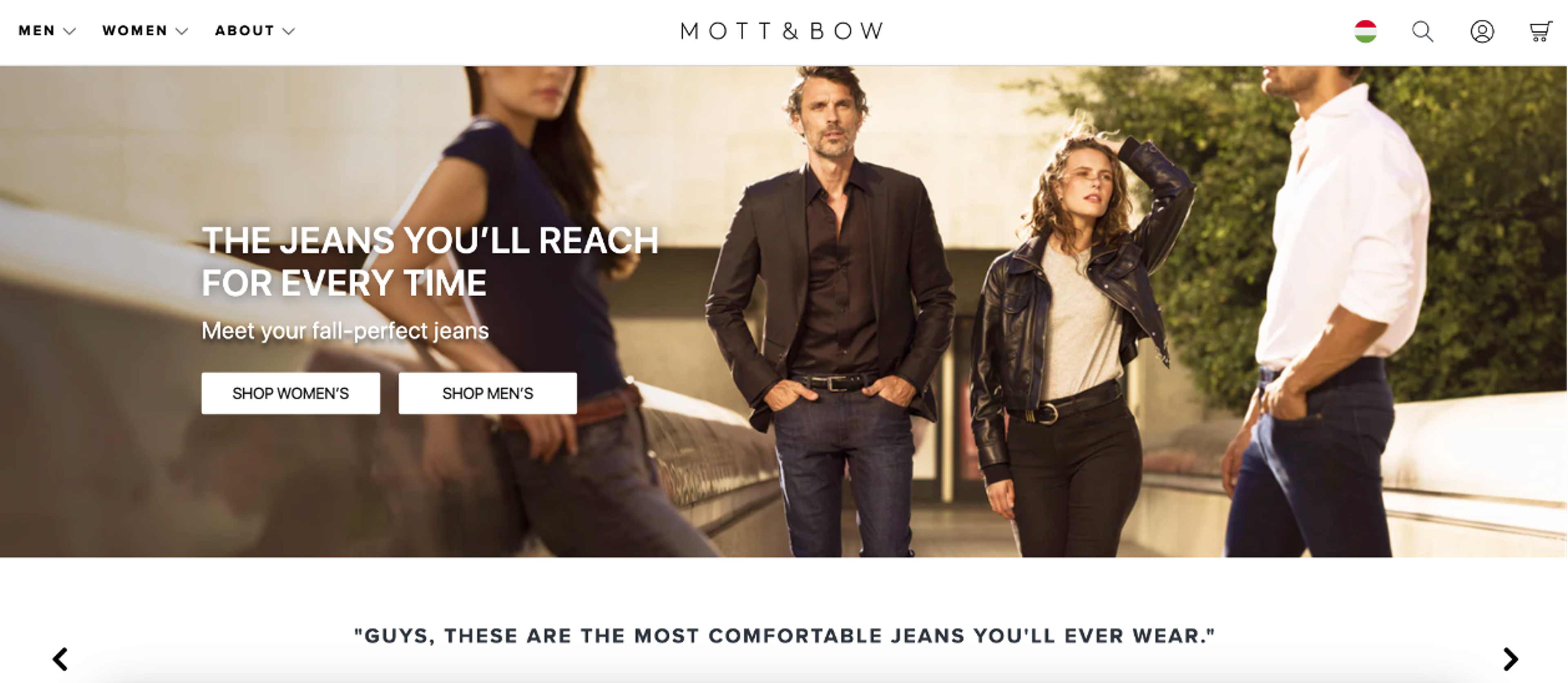 Mott &amp; Bow website
