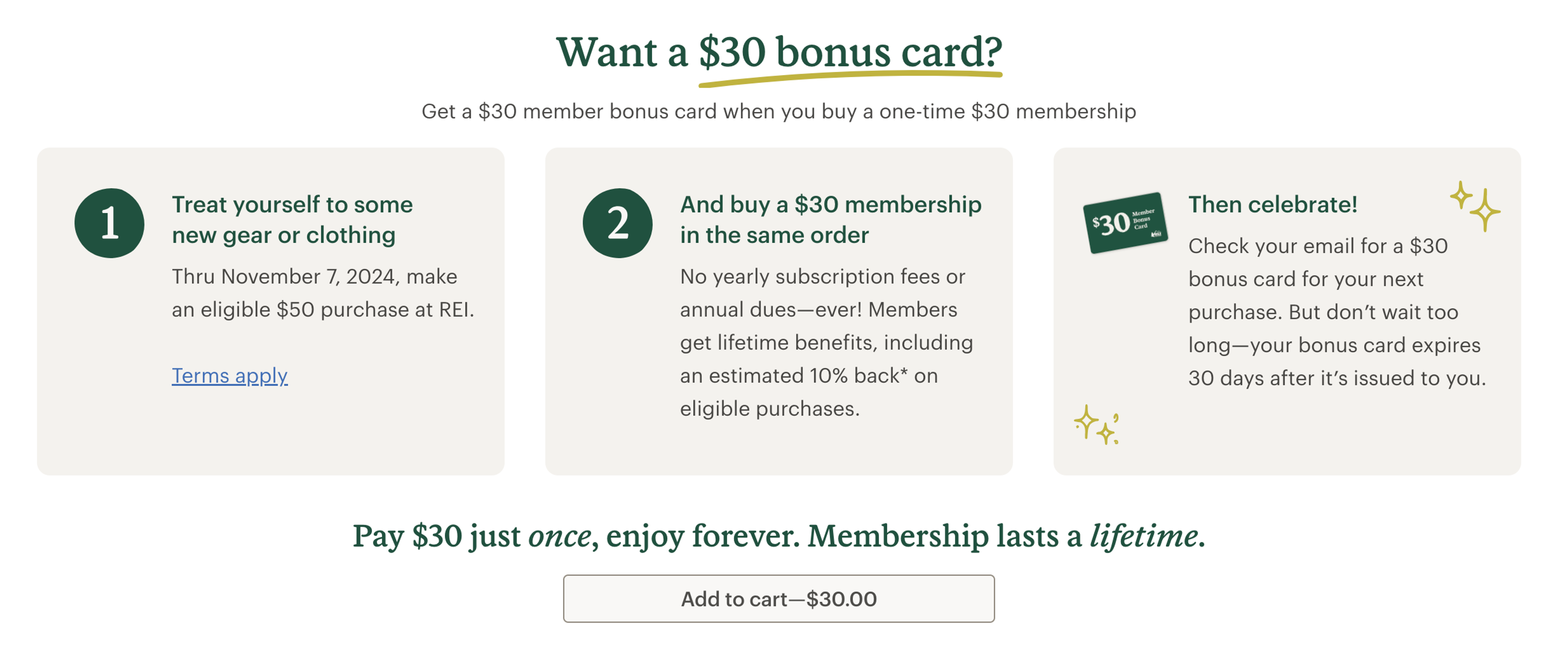 REI Co-op Membership program