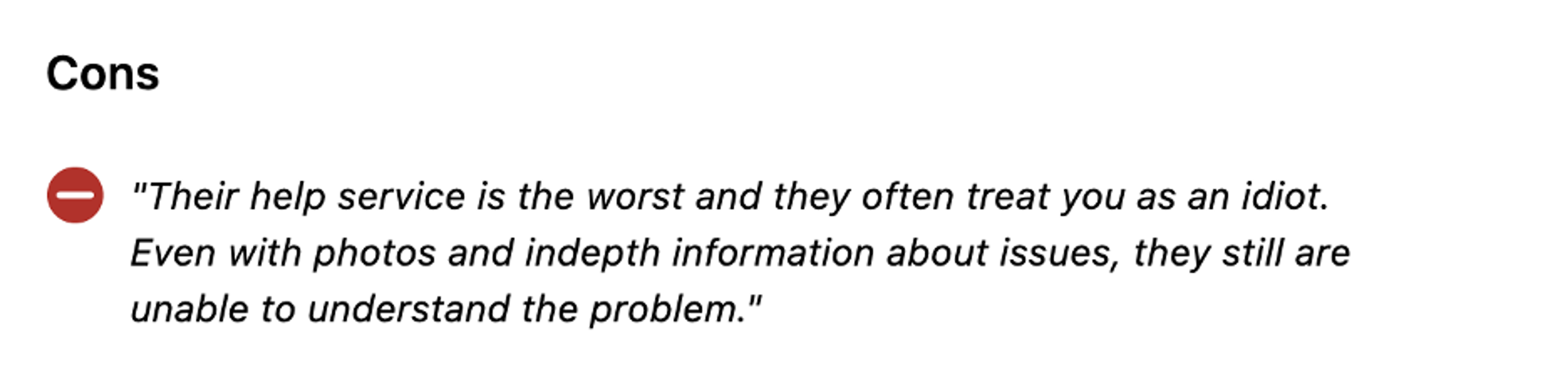 A SumoMe pop-up tool customer review