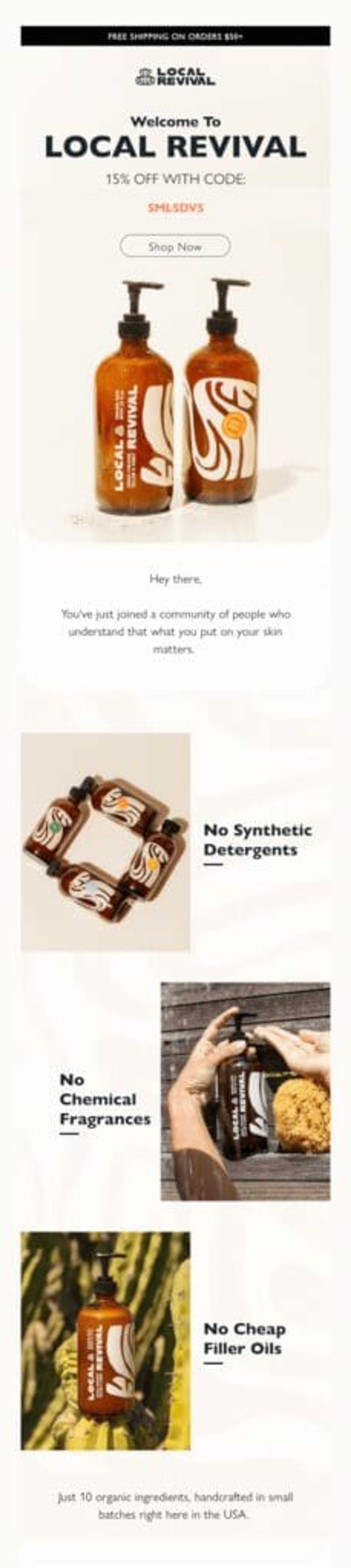 Lead nurturing example from Revival