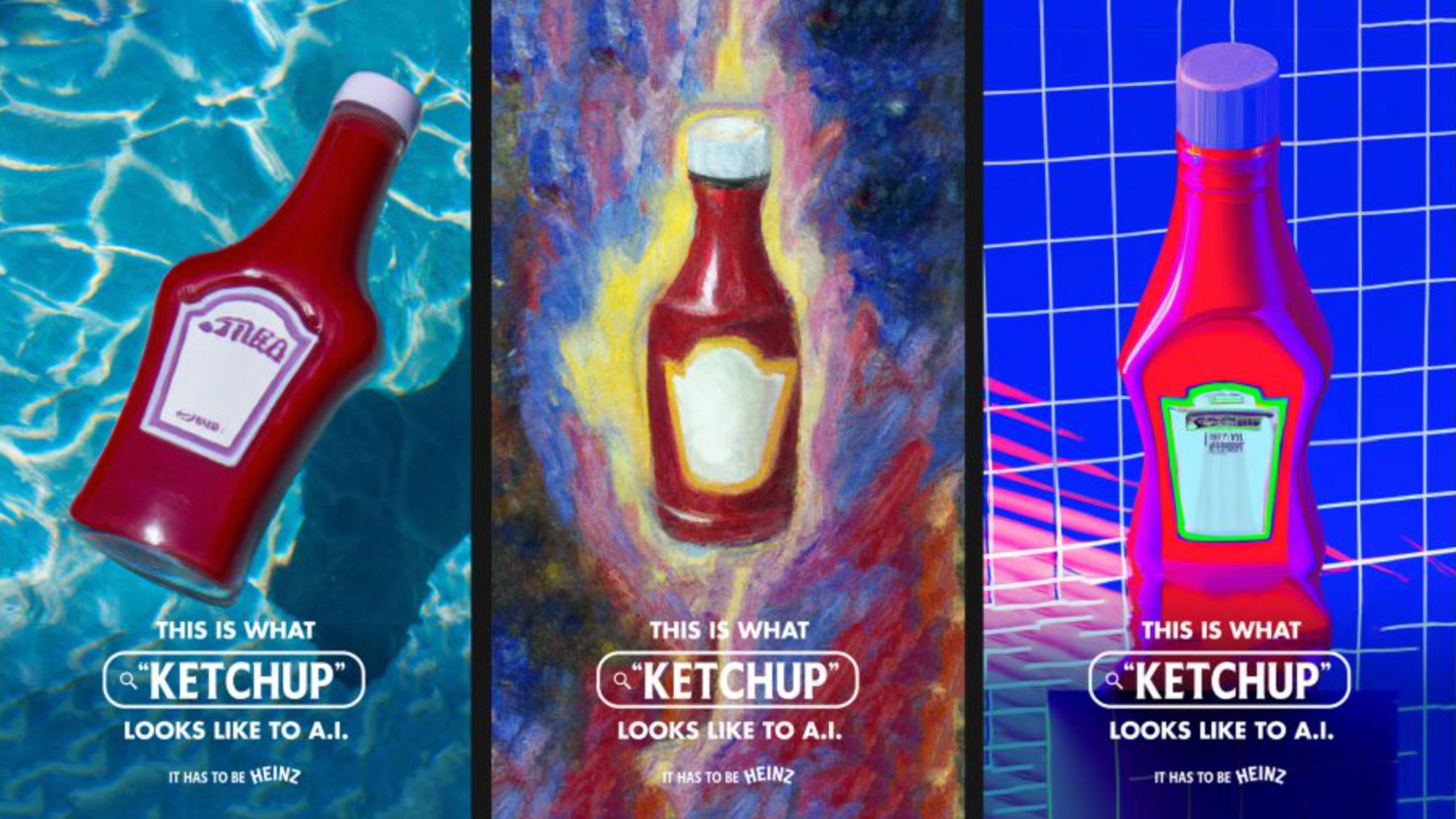 Heinz AI-generated ketchup labels