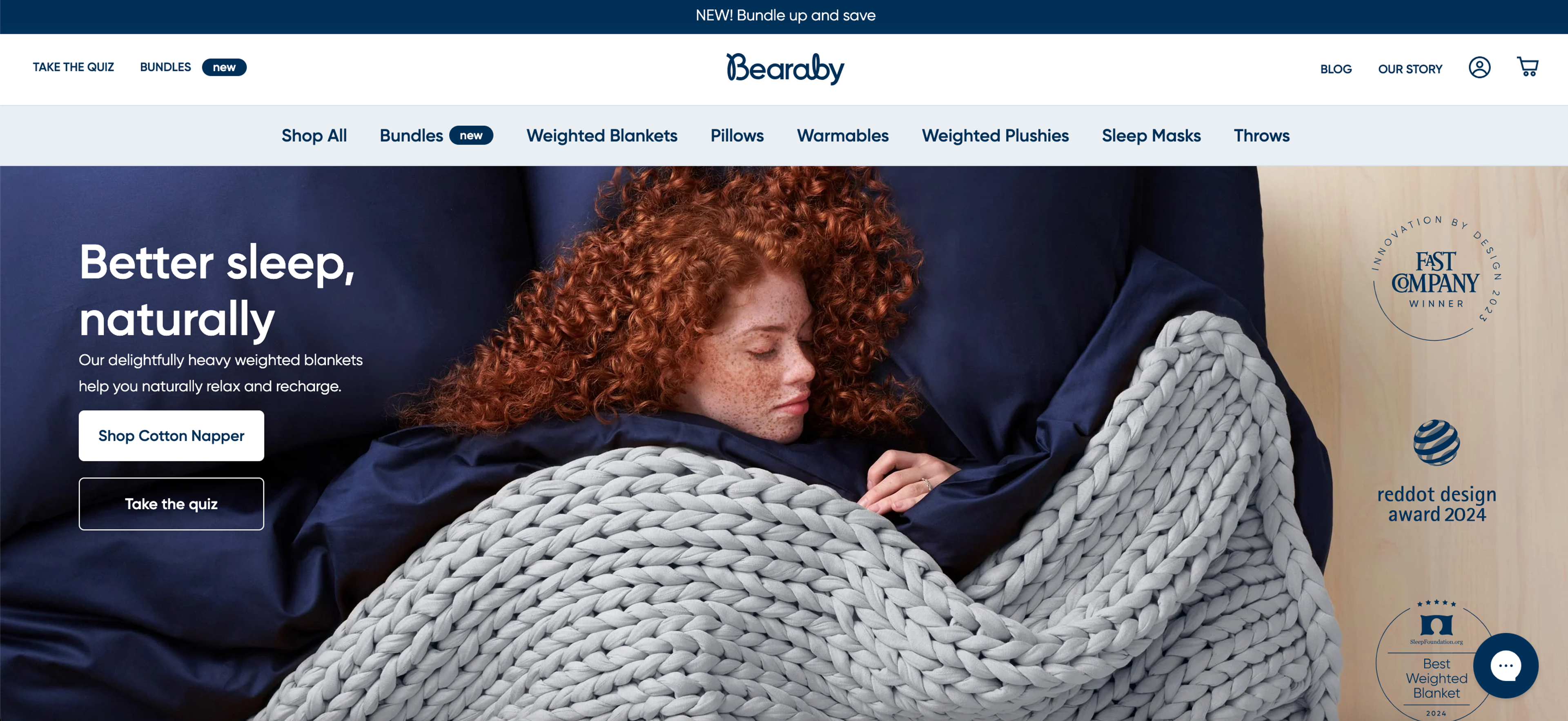 Bearaby Shopify store