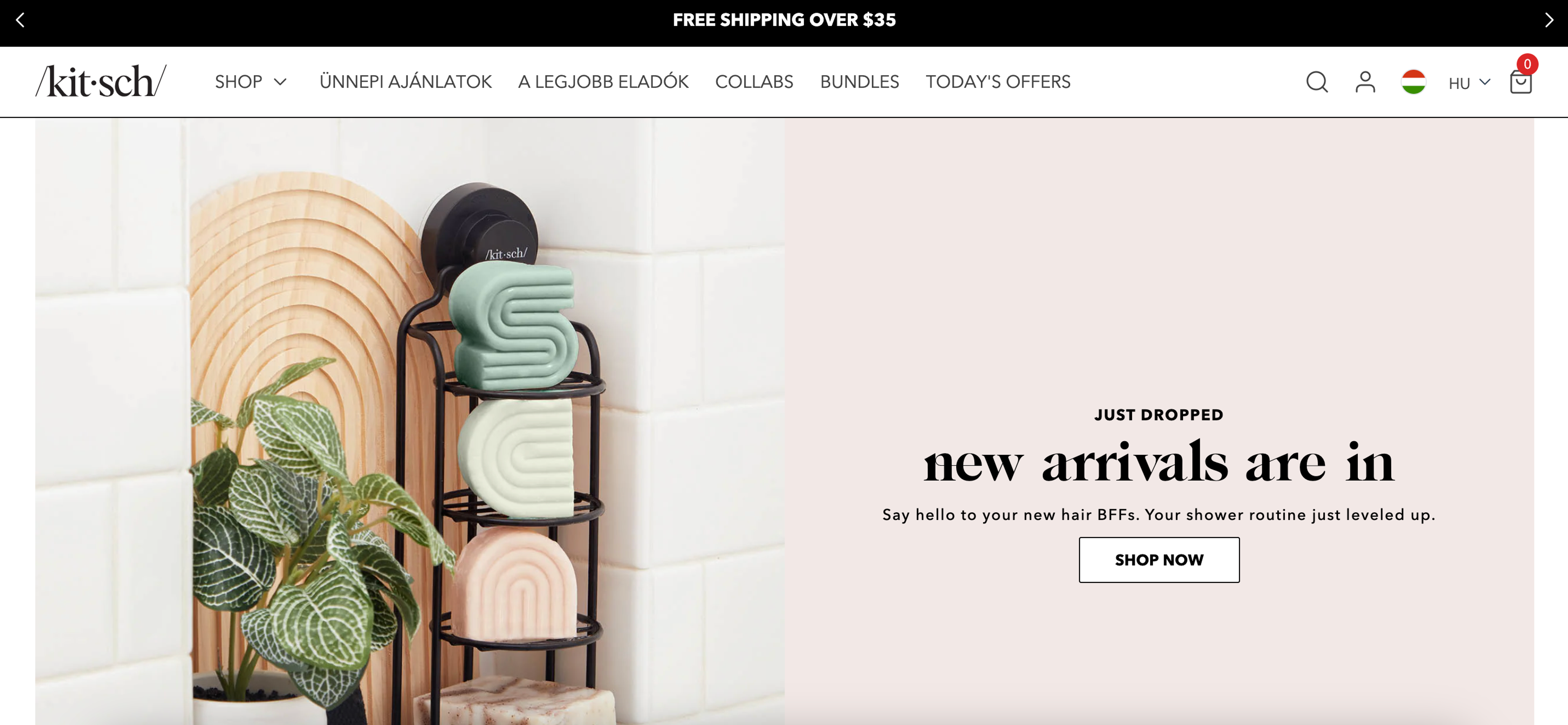 KITSCH Shopify store