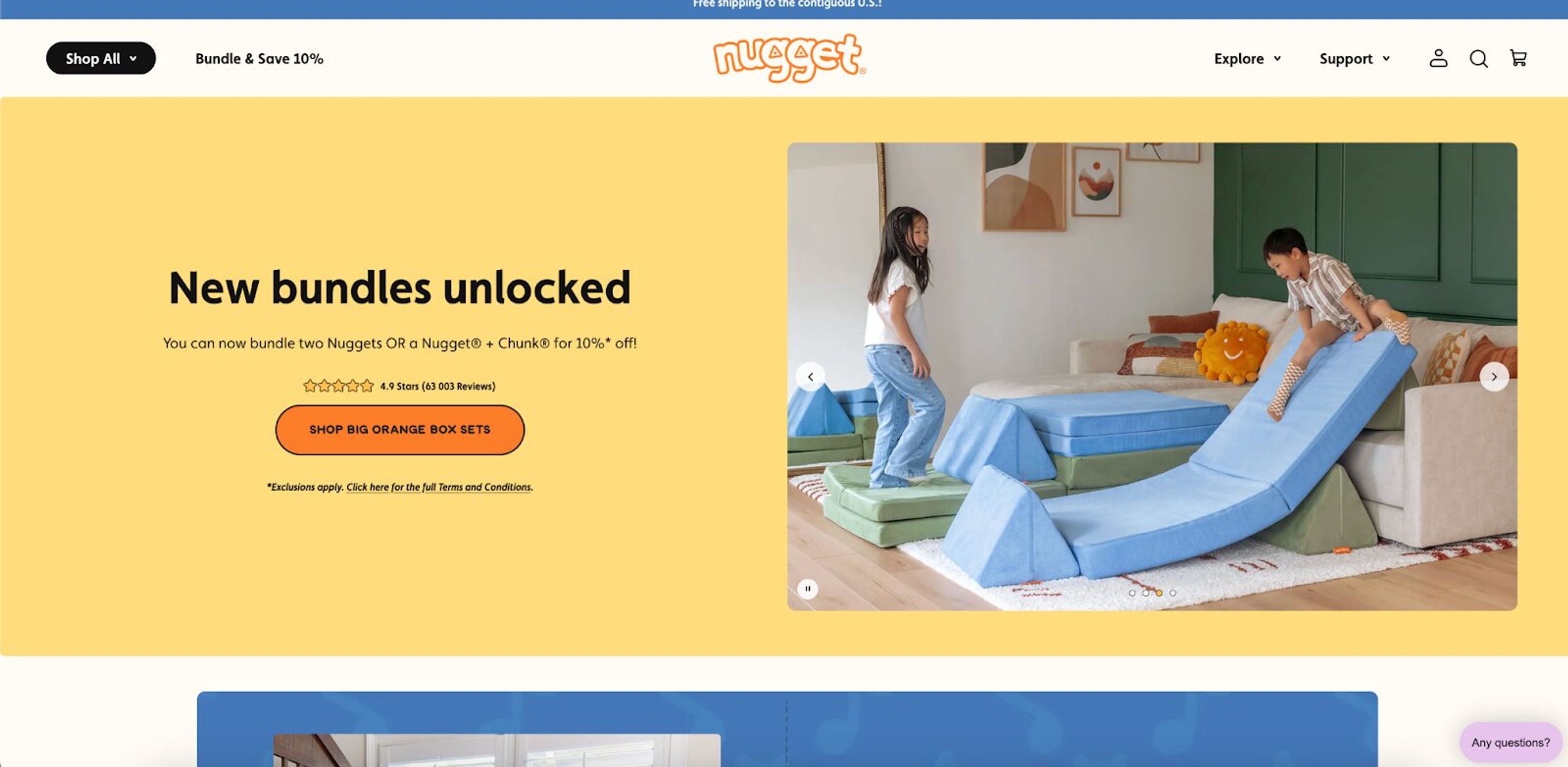 Nugget Comfort website