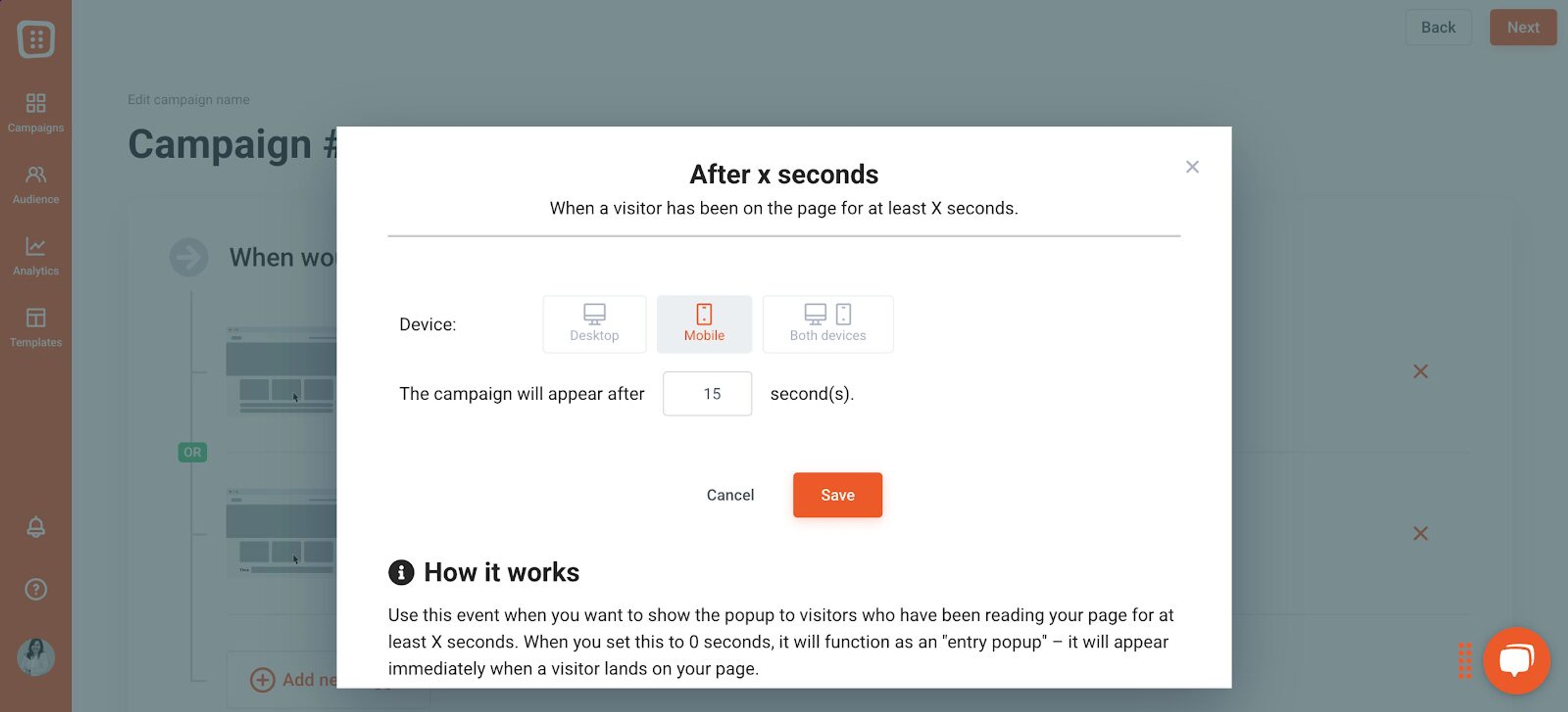 Clearly targeted popups are highly effective, such as an exit intent popup.
