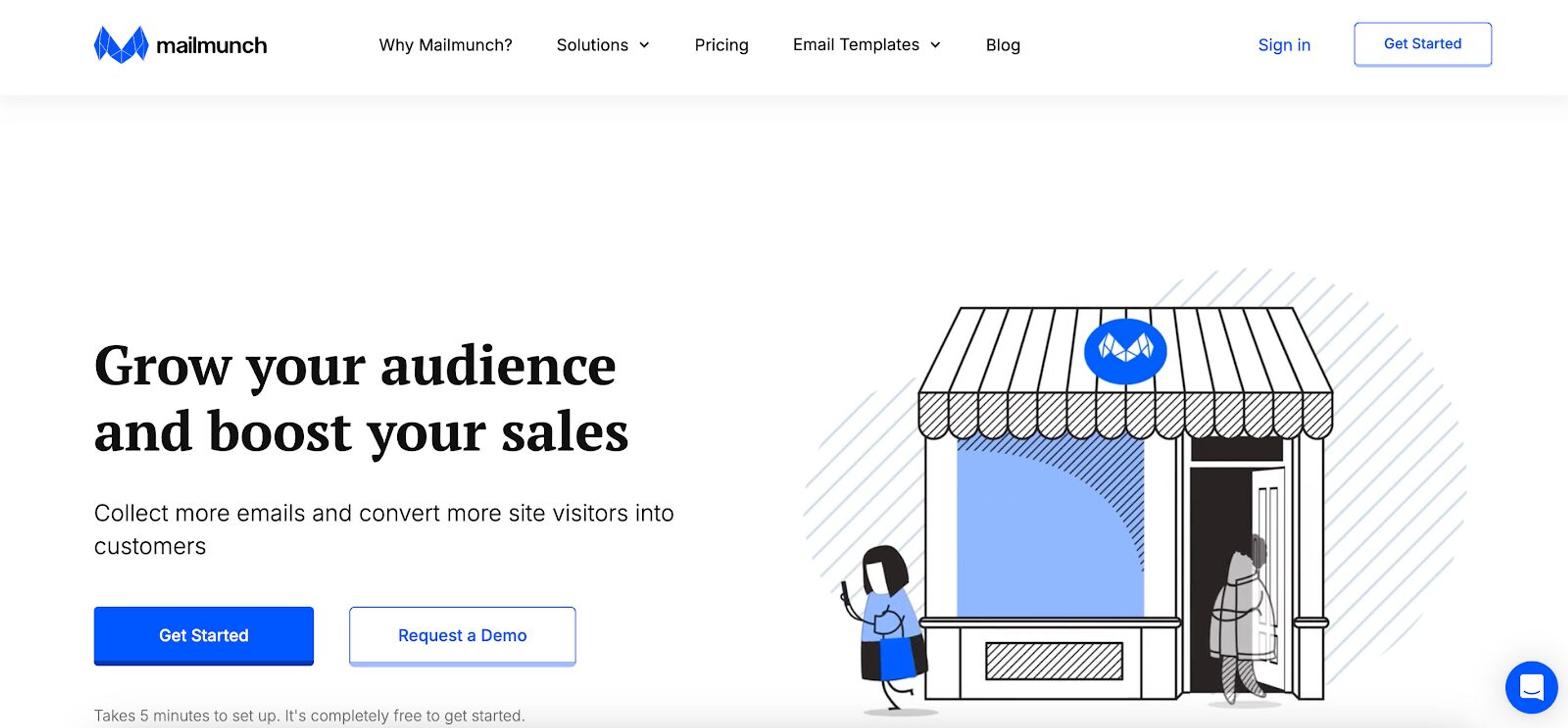 MailMunch integrates with leading email marketing platforms, and offers customizable templates.