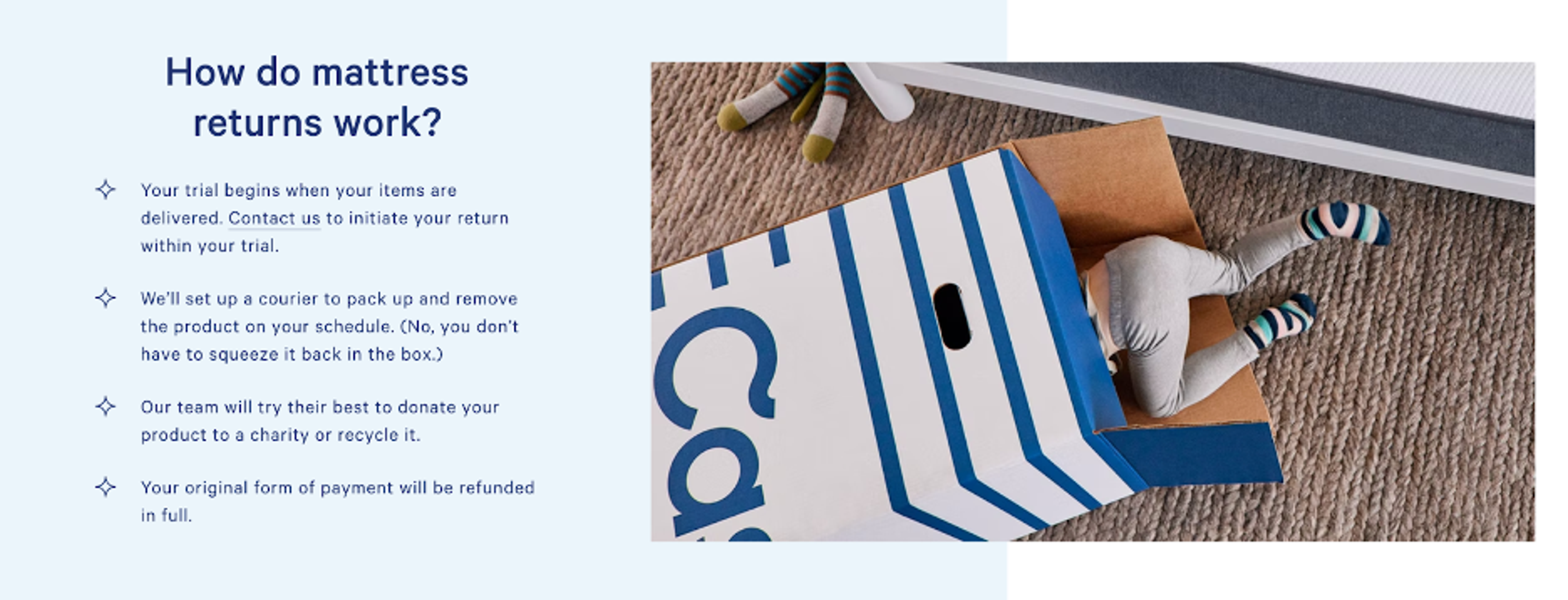 Casper's risk-free trial is a leader in the mattress industry