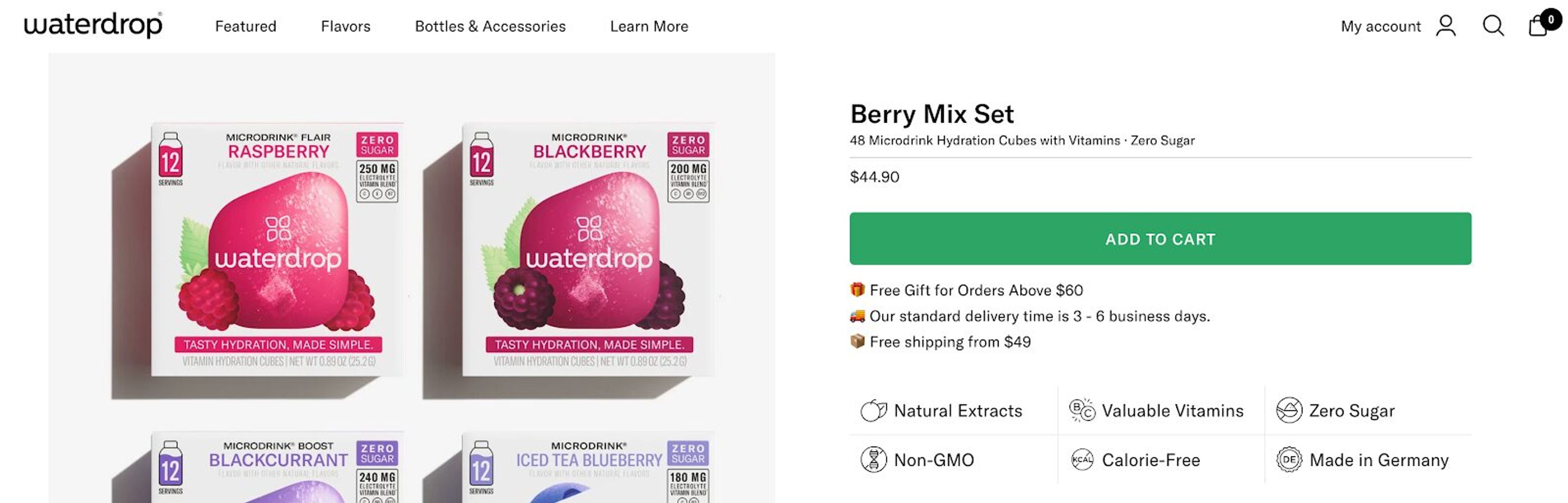 Waterdrop's cta color is also green, to gain more positive association to their brand.