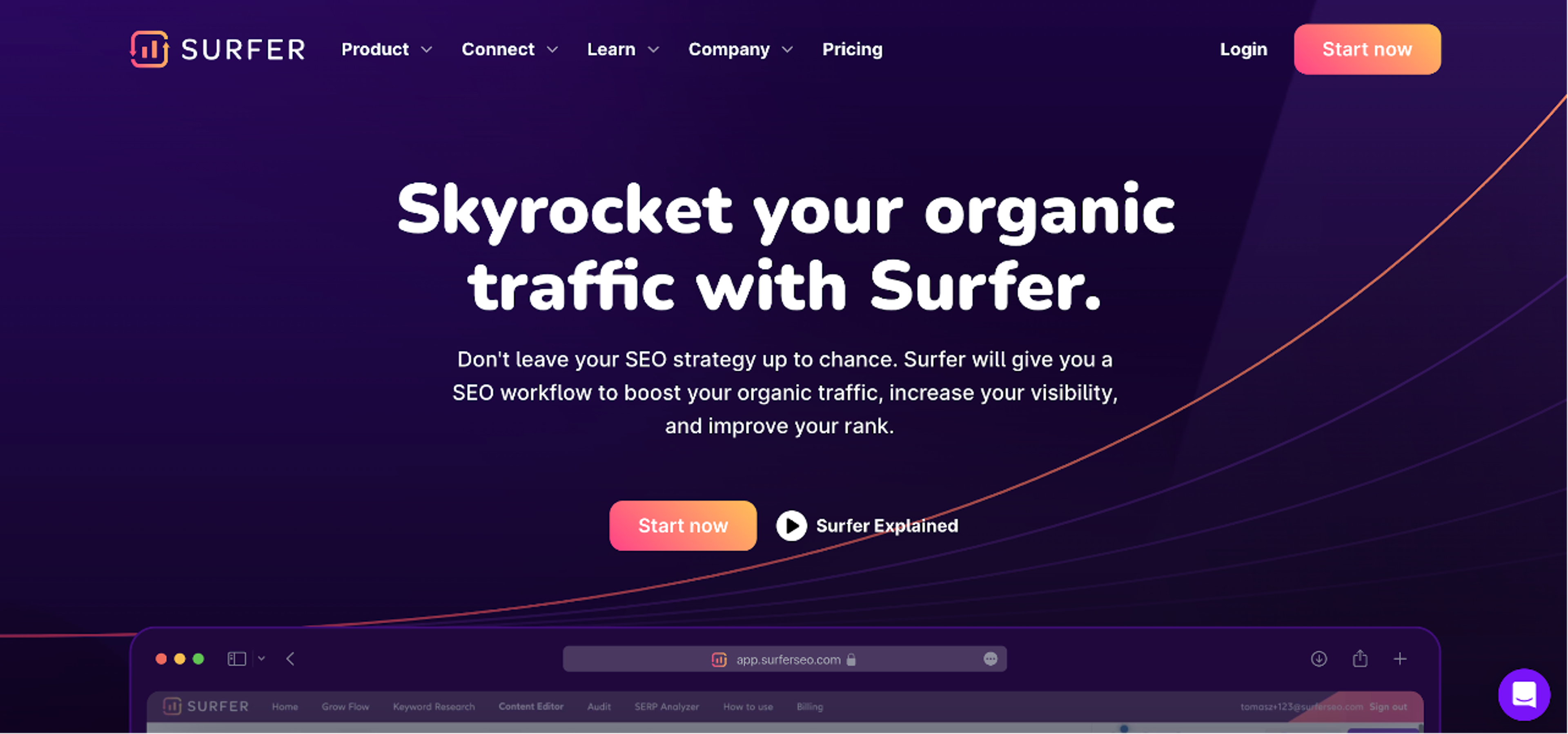 Surfer SEO software