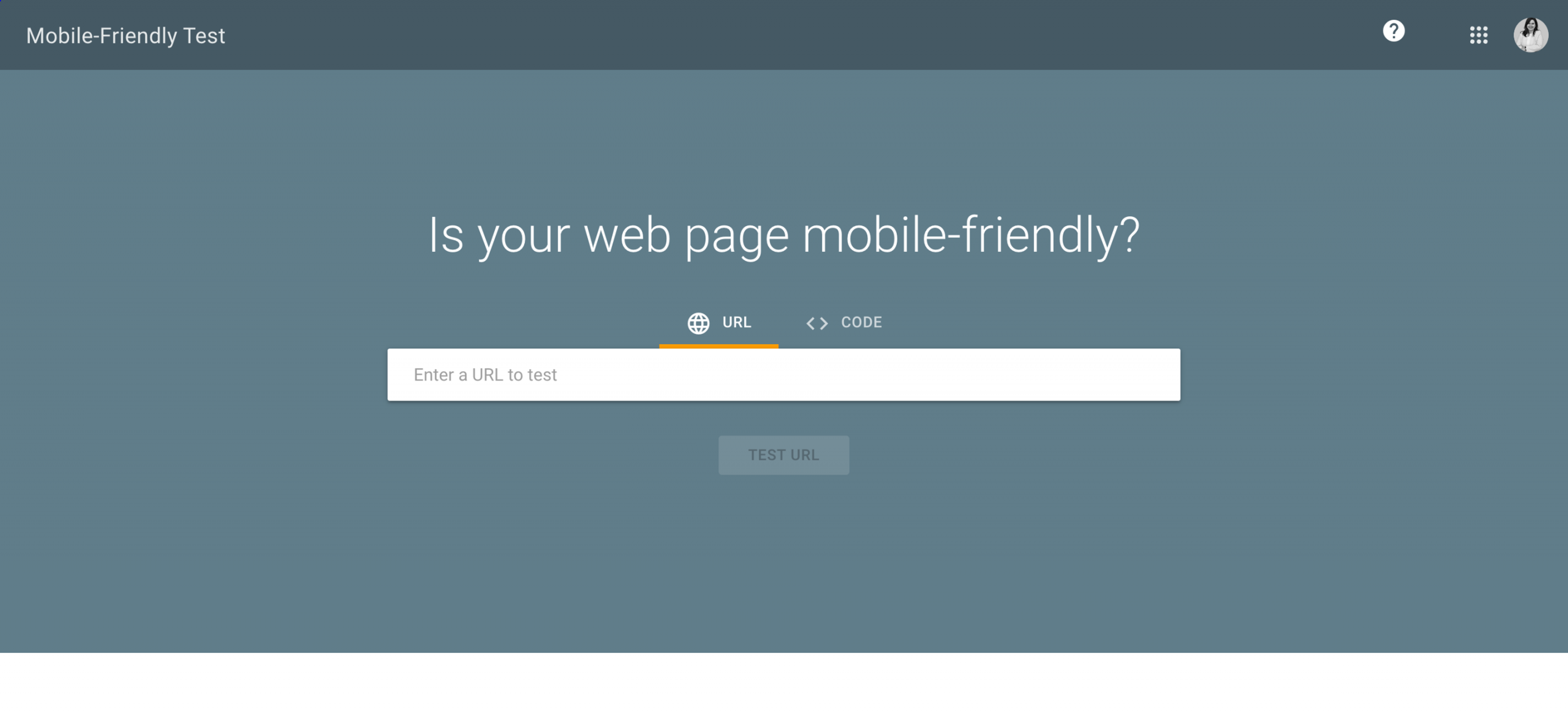 Mobile-Friendly Test
