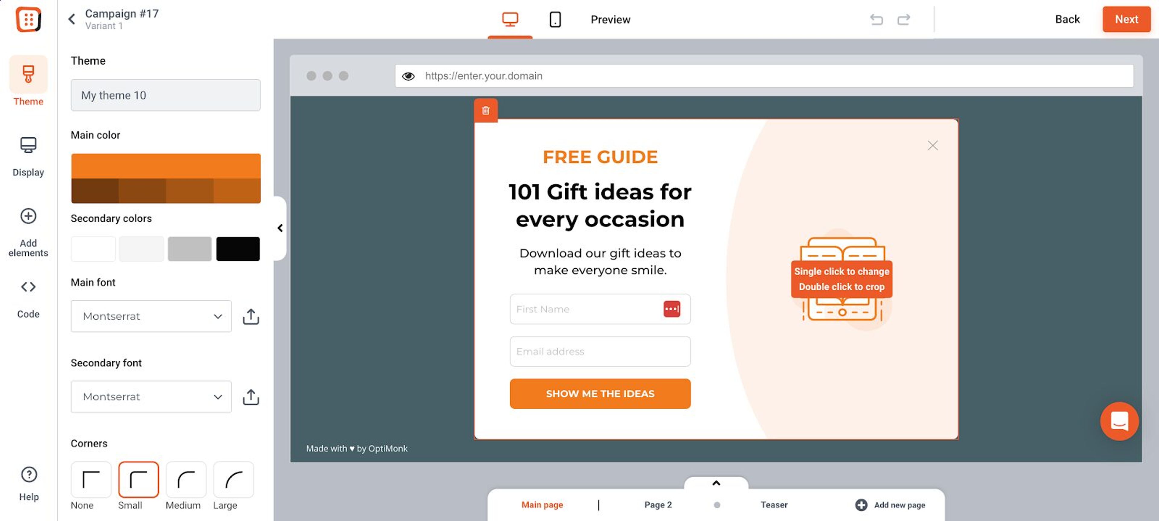 How to create a lead capture popup with OptiMonk