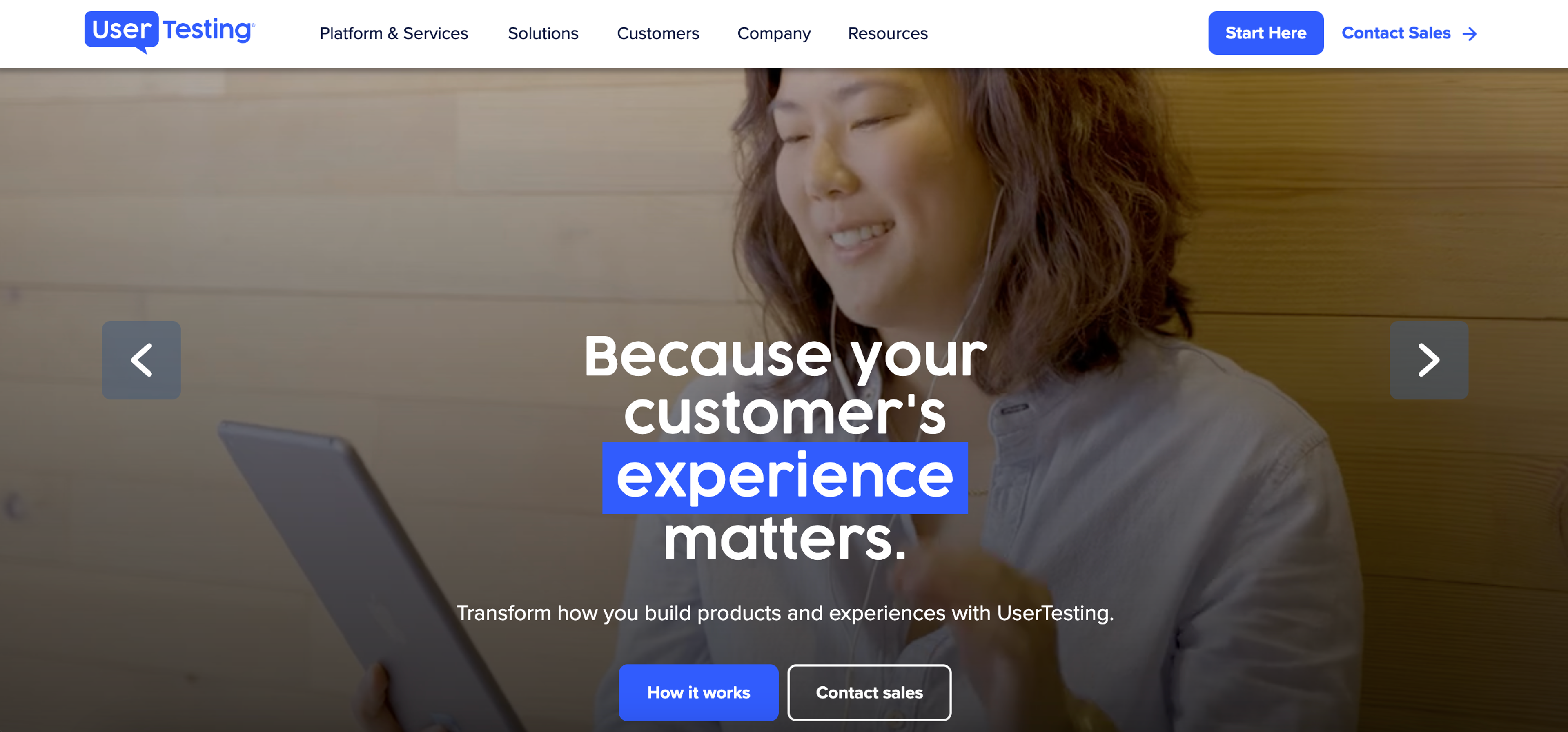 UserTesting website feedback tool