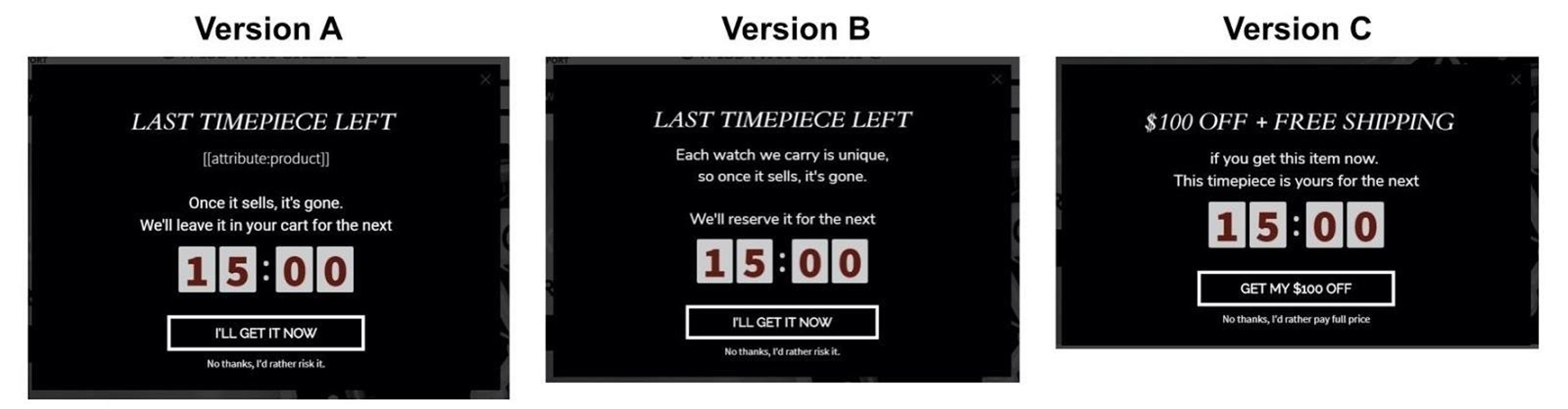 SwissWatchExpo AB test