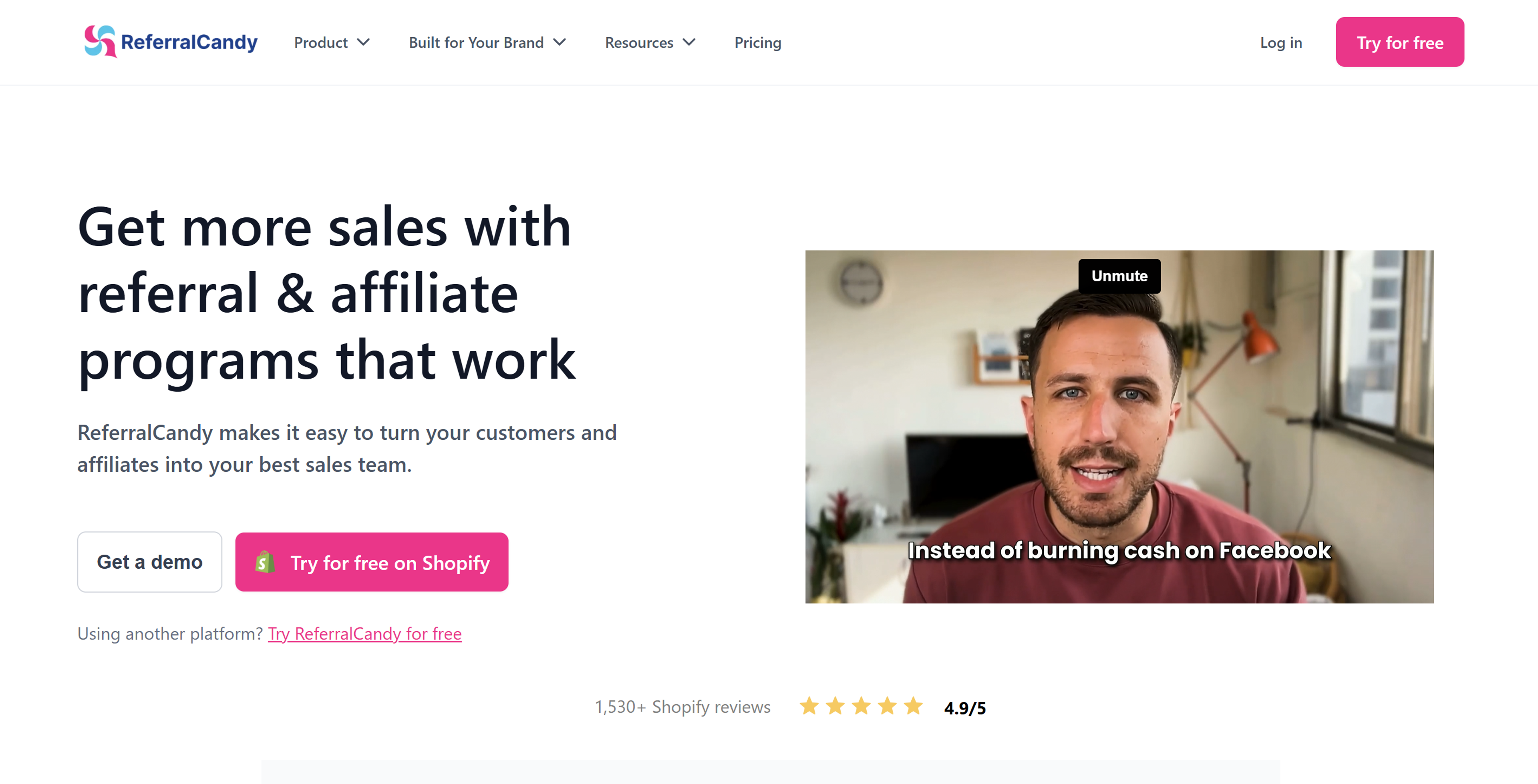 ReferralCandy is a referral marketing platform